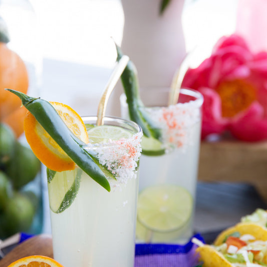 Sparkling Spicy Margarita Recipe - Sugar Mama Shimmer