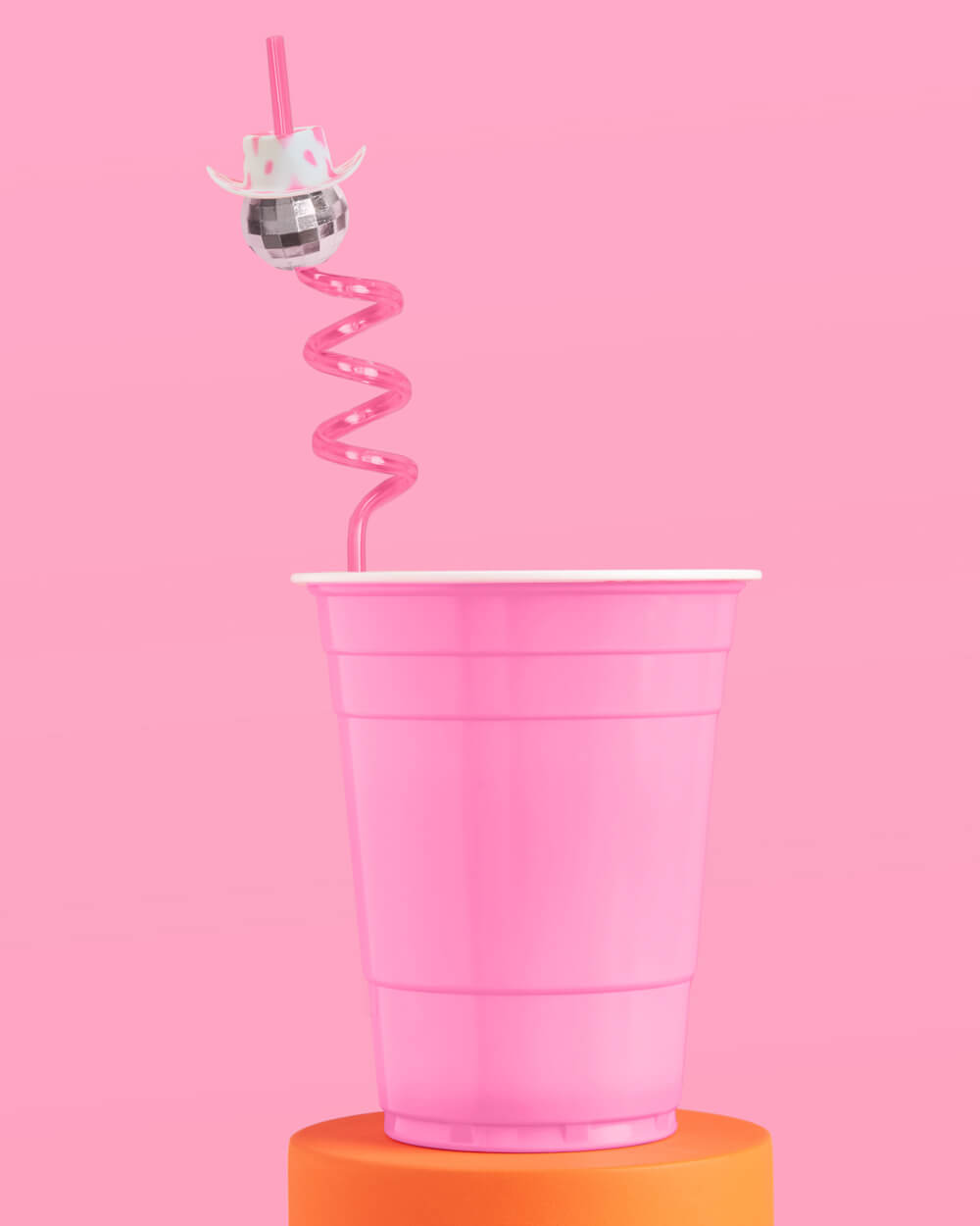 Disco Cowgirl Straws - 12 reusable straws