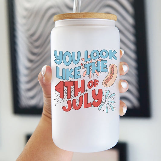 4th of July Cup With Lid and Straw