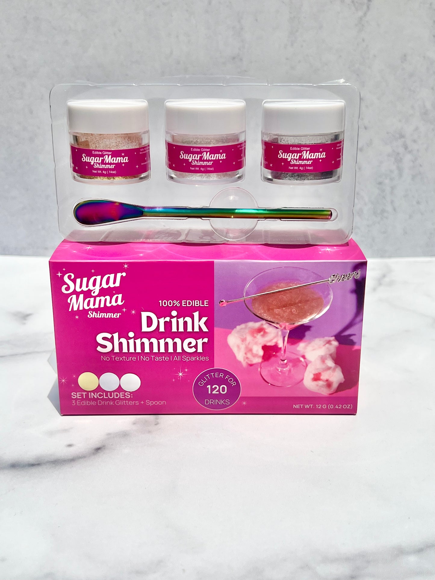 Tickled Pink Trio Gift Box- Pink, White, Gold