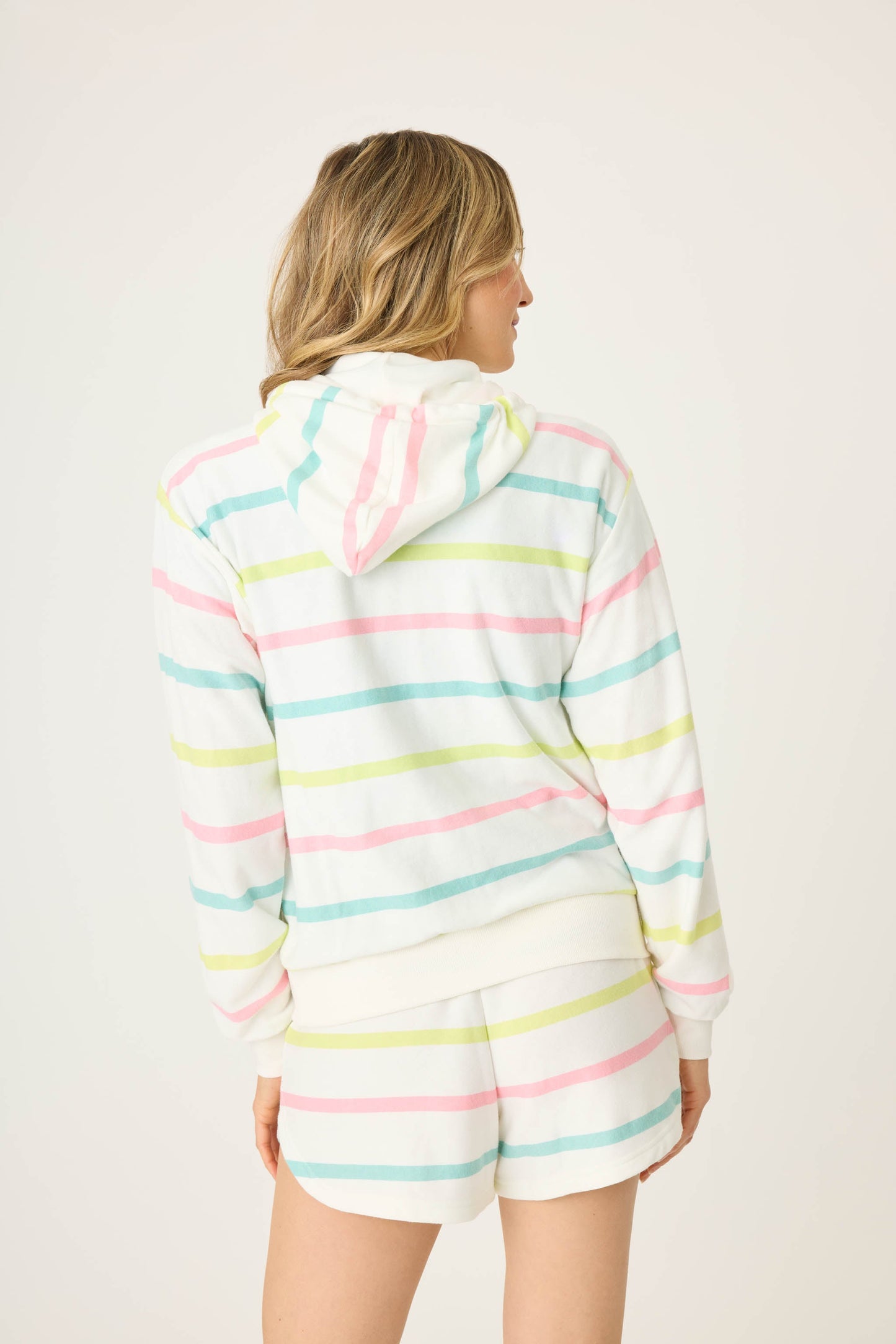 Limes & Sunshine Stripe Full Zip Hoodie