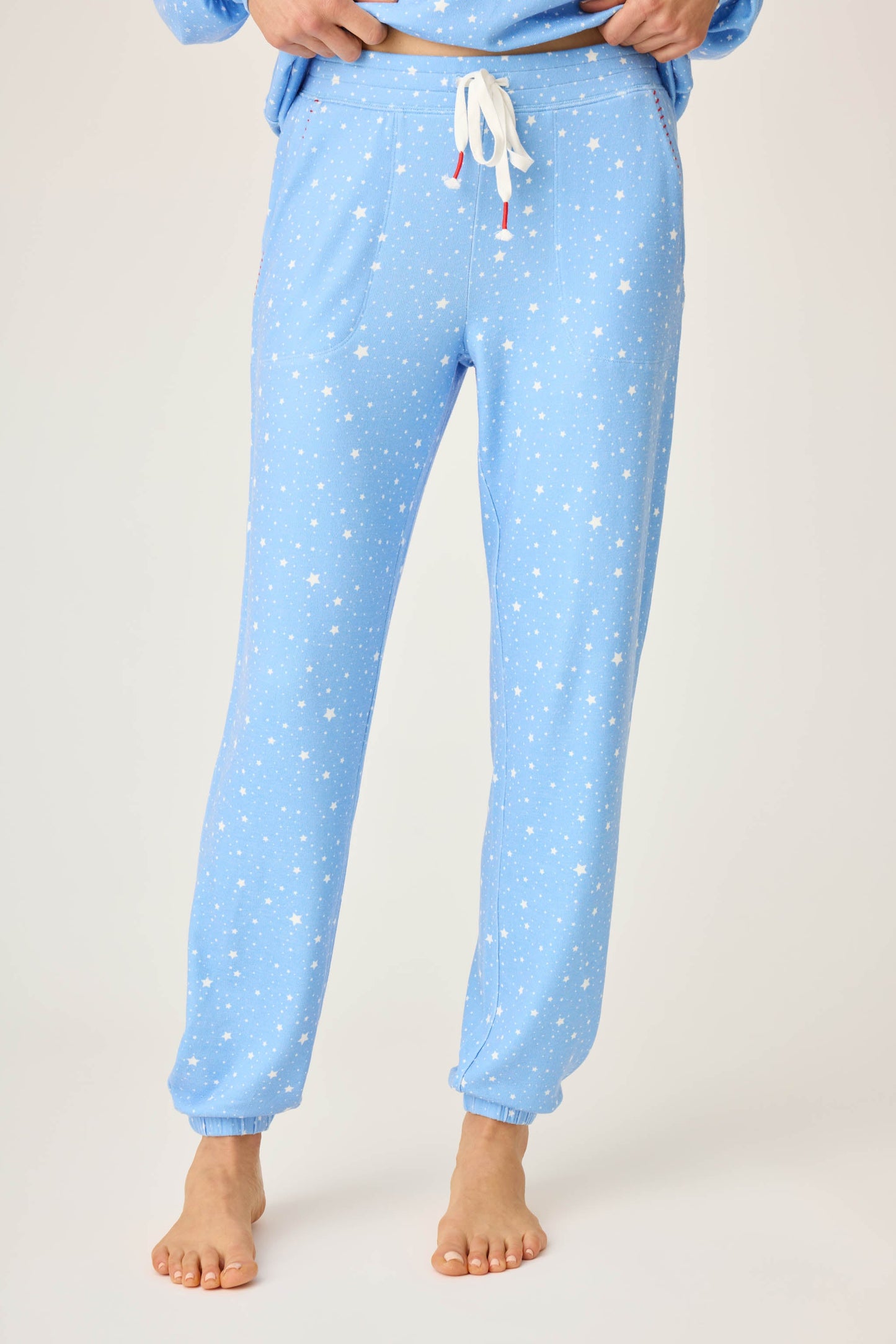 American Honey Star Print Banded Pants