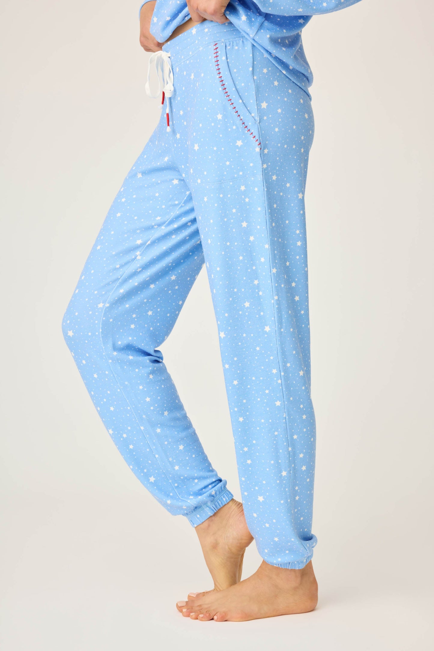 American Honey Star Print Banded Pants