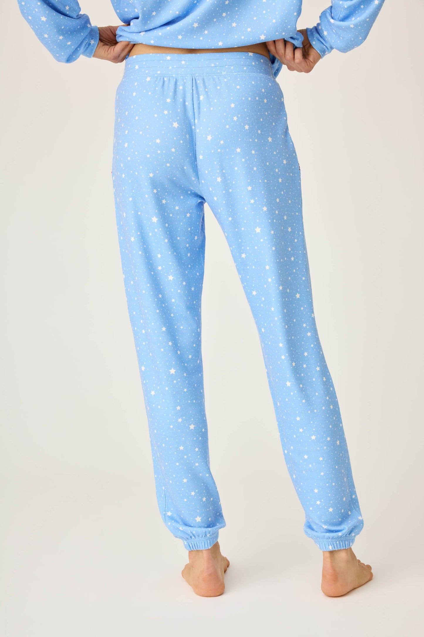 American Honey Star Print Banded Pants
