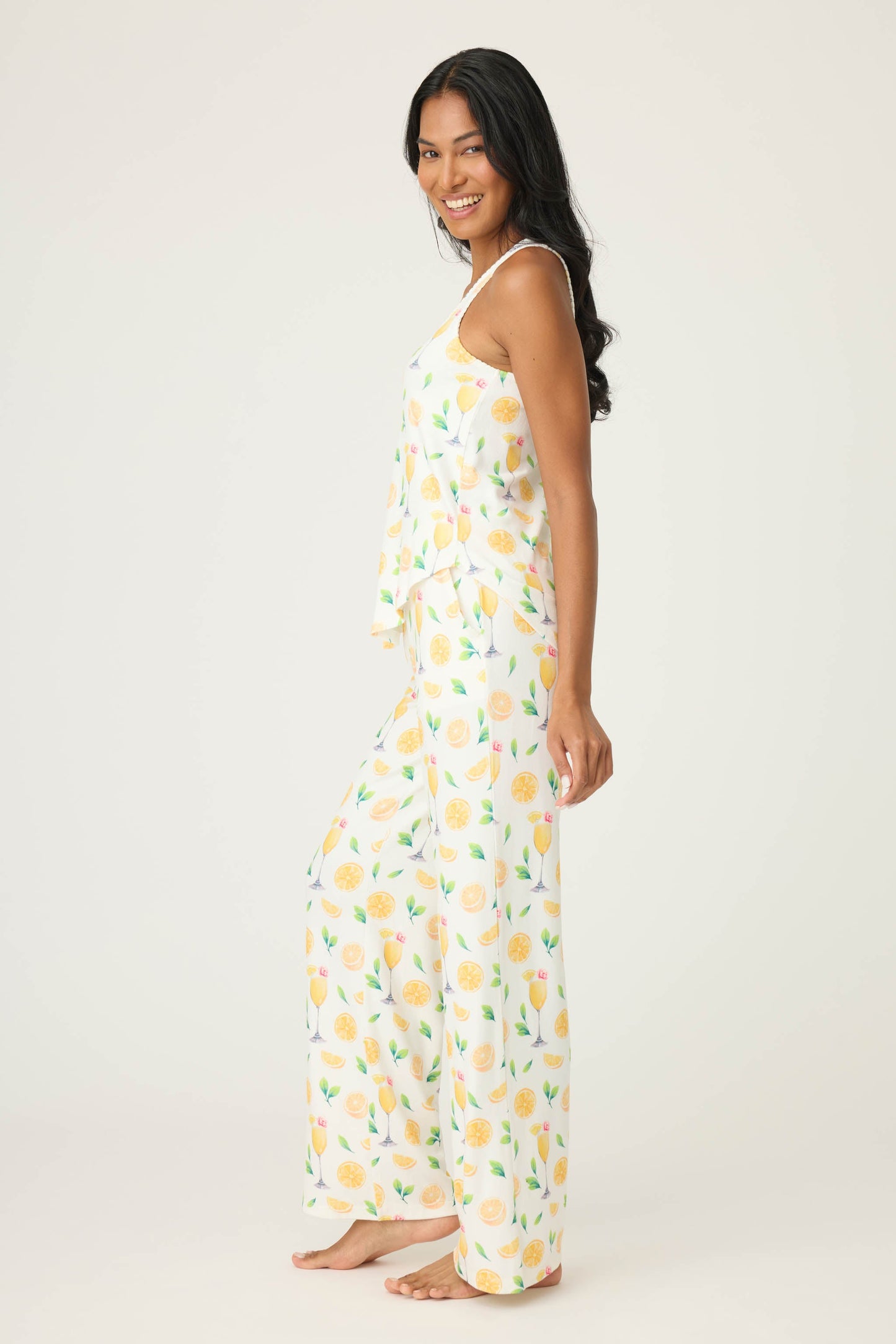Mimosa Me Drink Print Tank & Pant PJ Set
