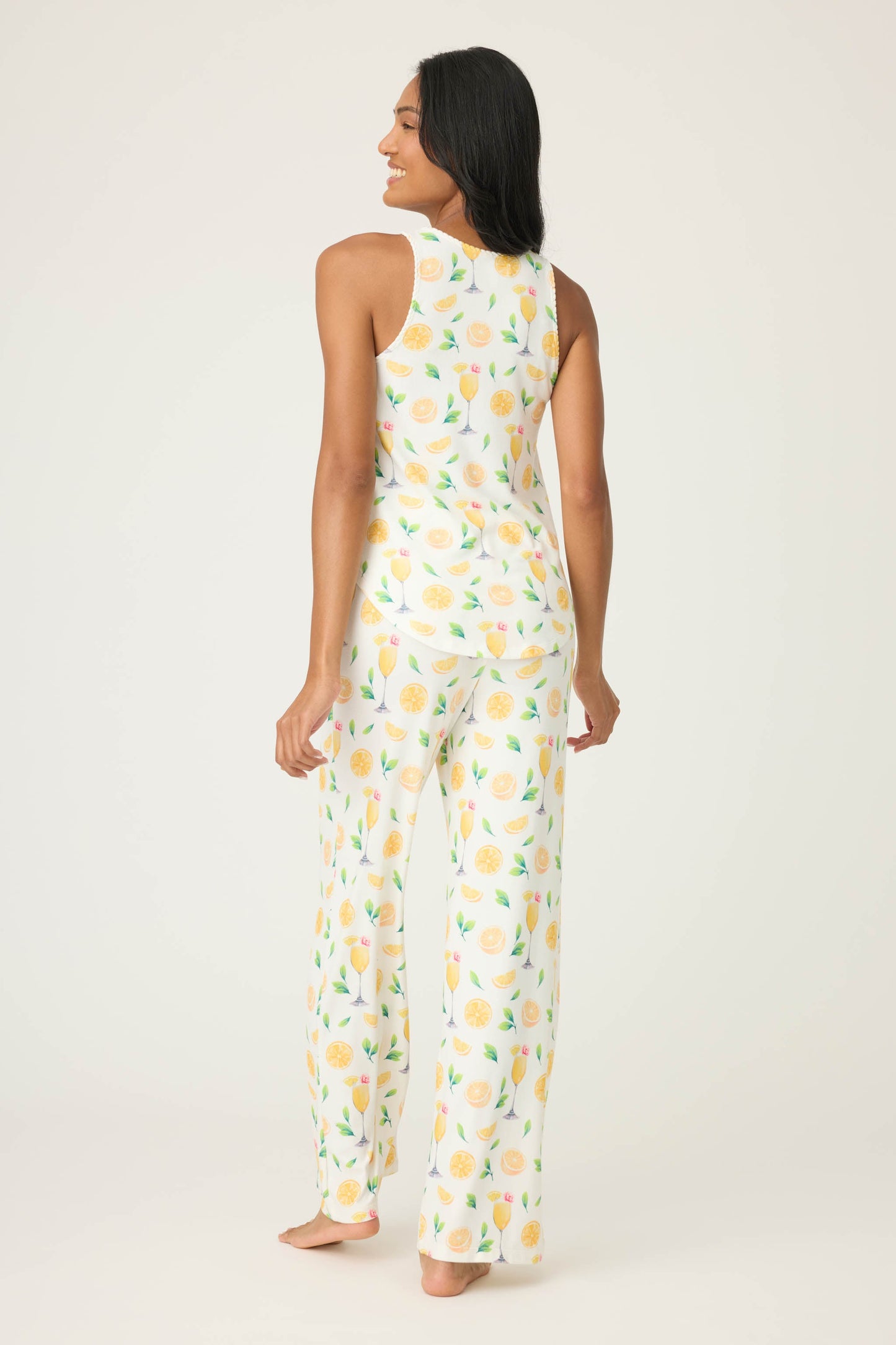 Mimosa Me Drink Print Tank & Pant PJ Set