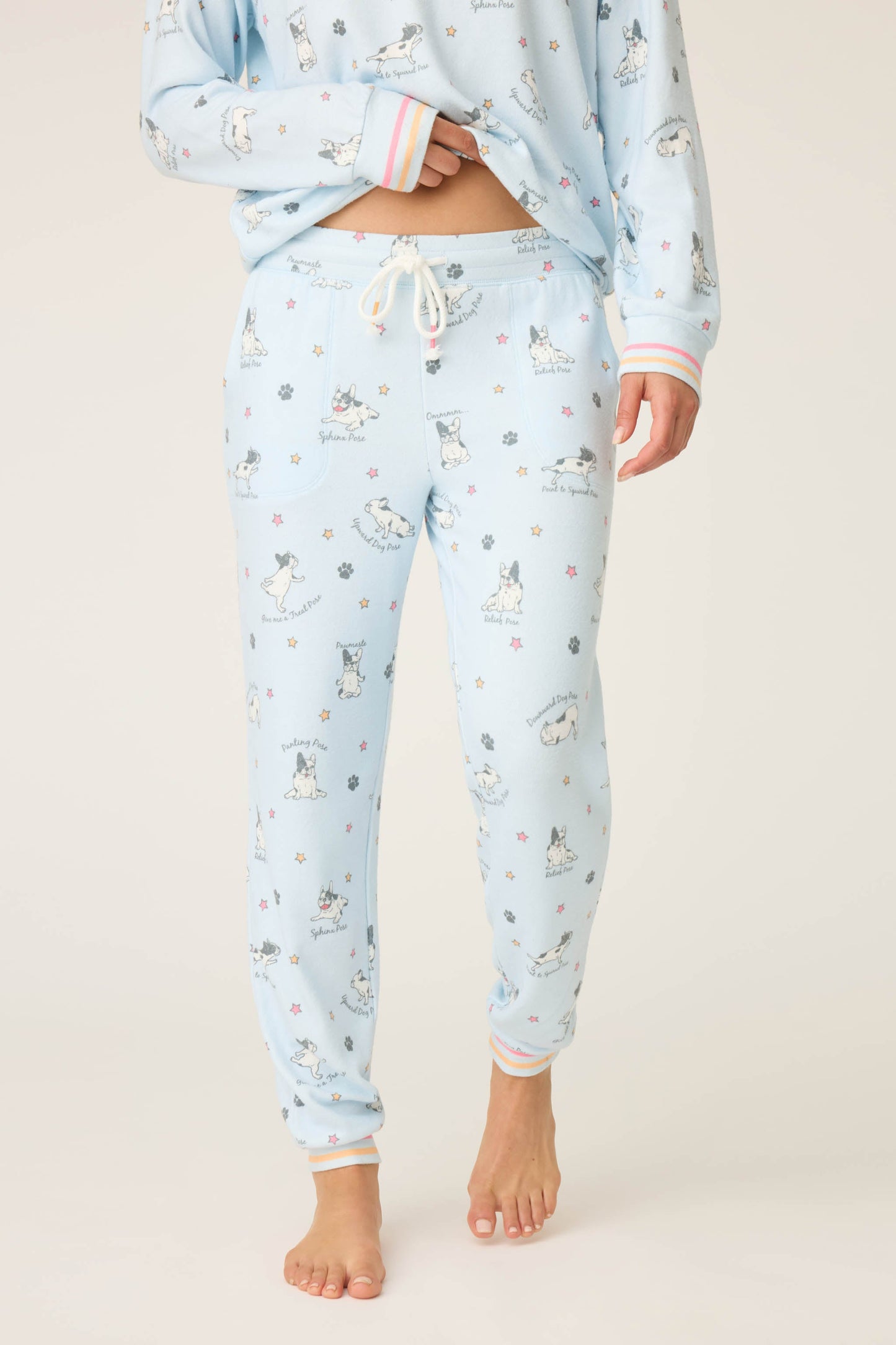 Paws & Breathe Dog Print Banded Pants