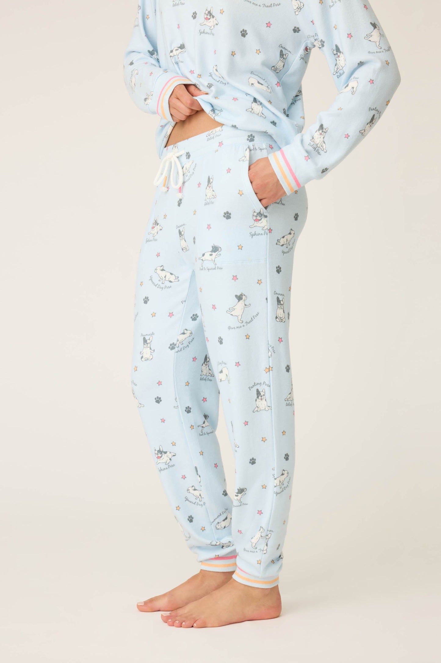 Paws & Breathe Dog Print Banded Pants