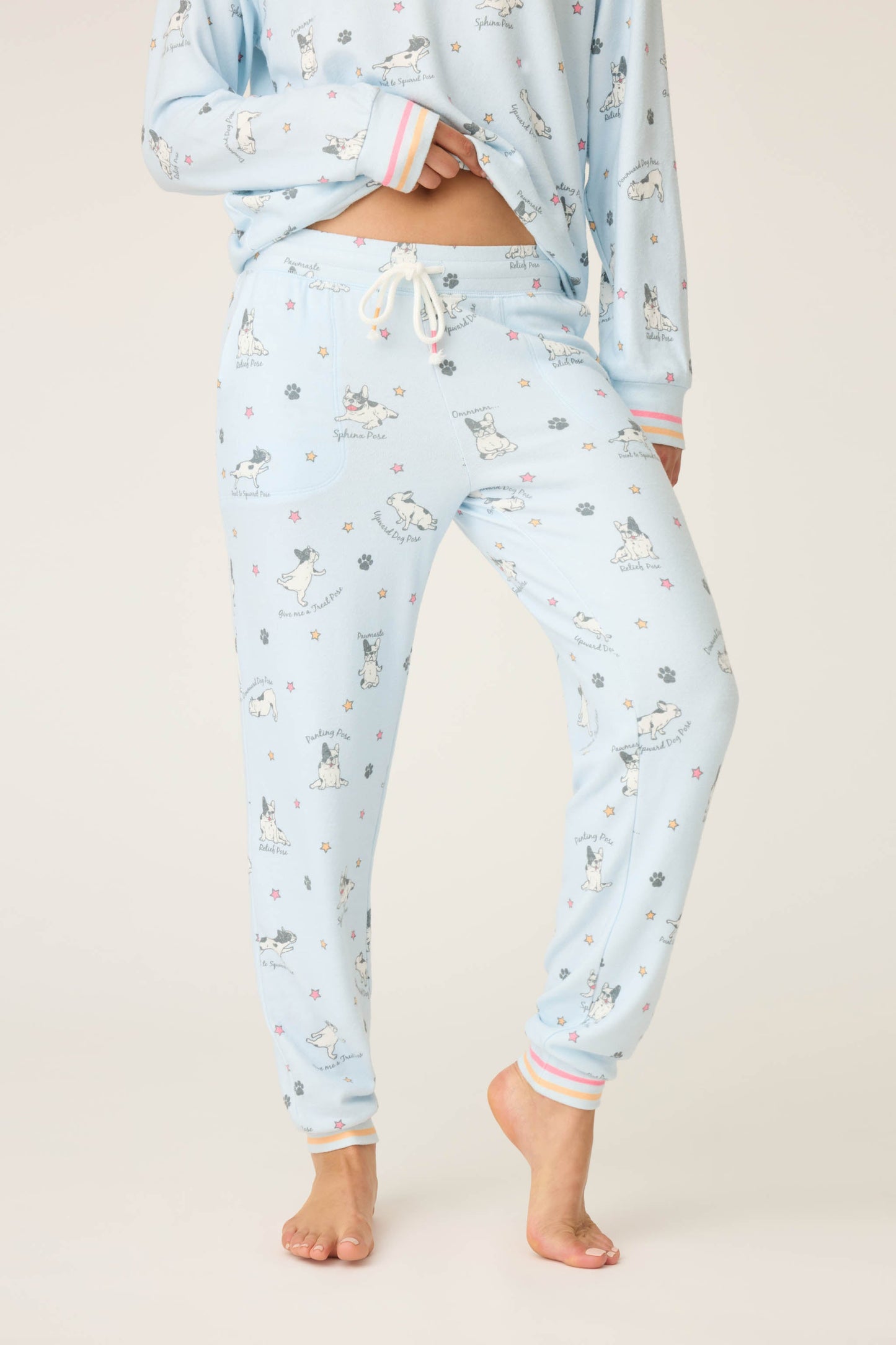 Paws & Breathe Dog Print Banded Pants