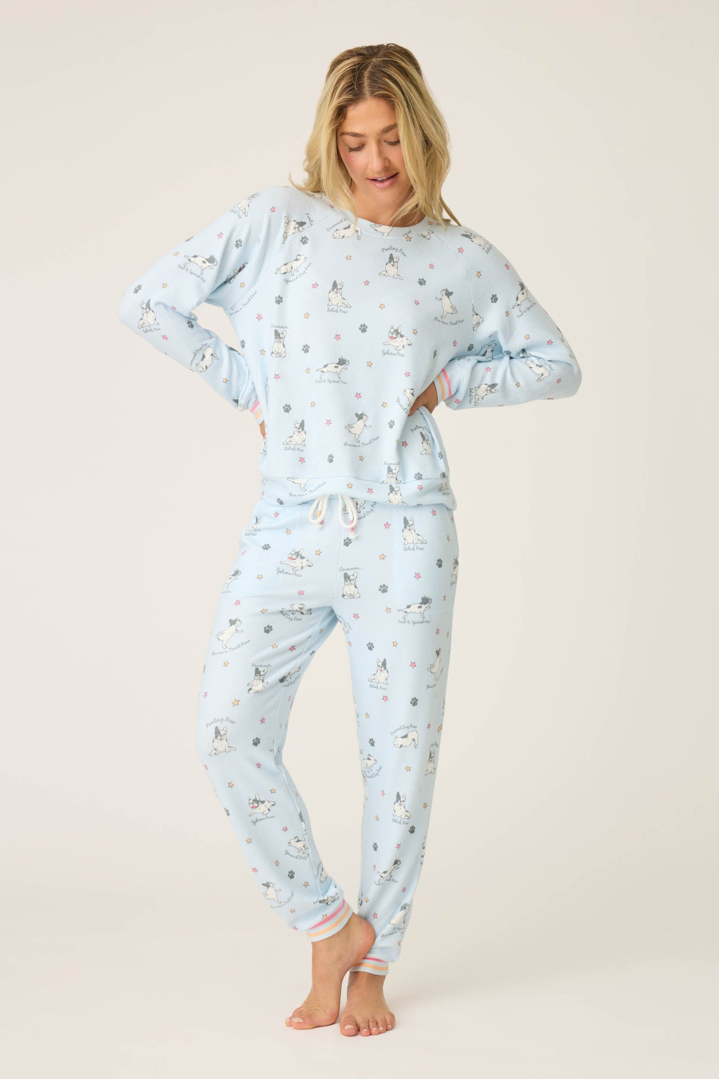 Paws & Breathe Dog Print Banded Pants