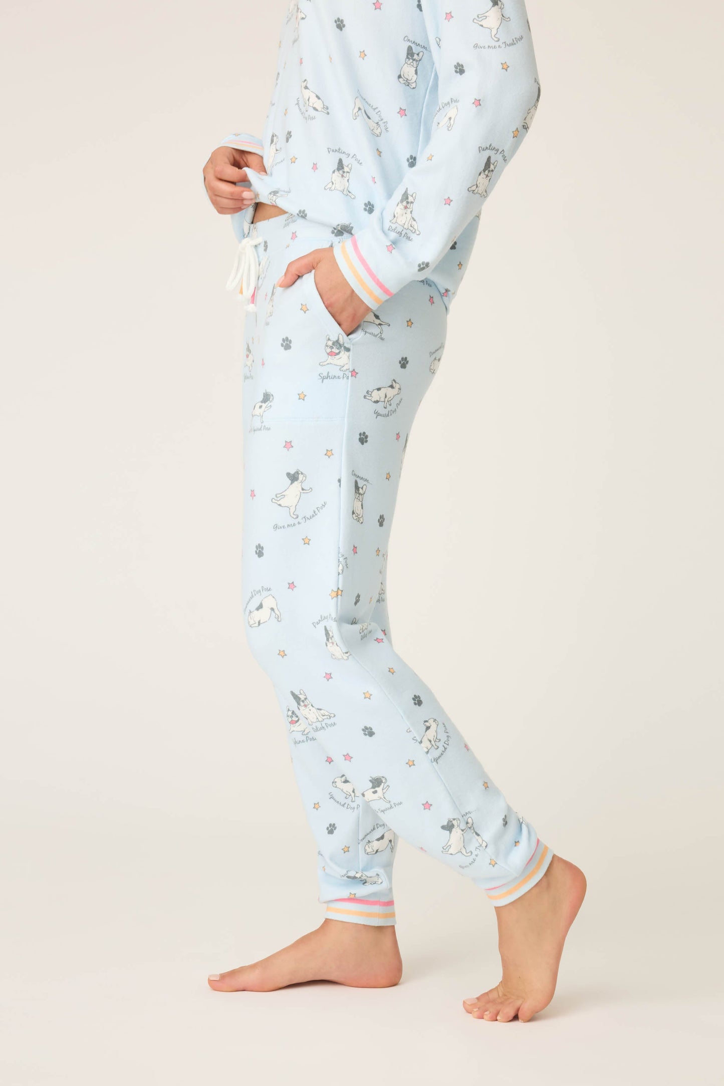 Paws & Breathe Dog Print Banded Pants