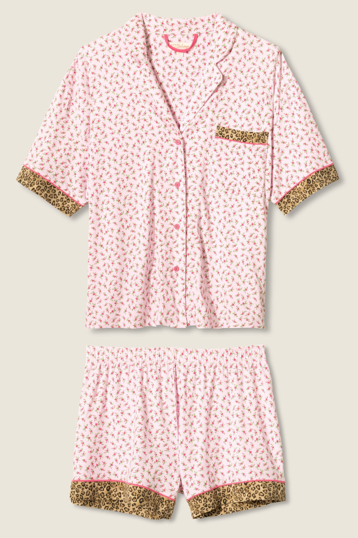 Ditsy Floral Print Shorts Set