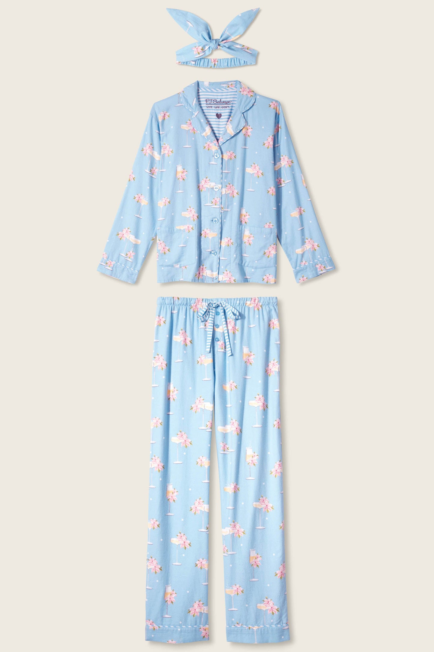 Fizz The Season 3-Piece Flannel PJ Set