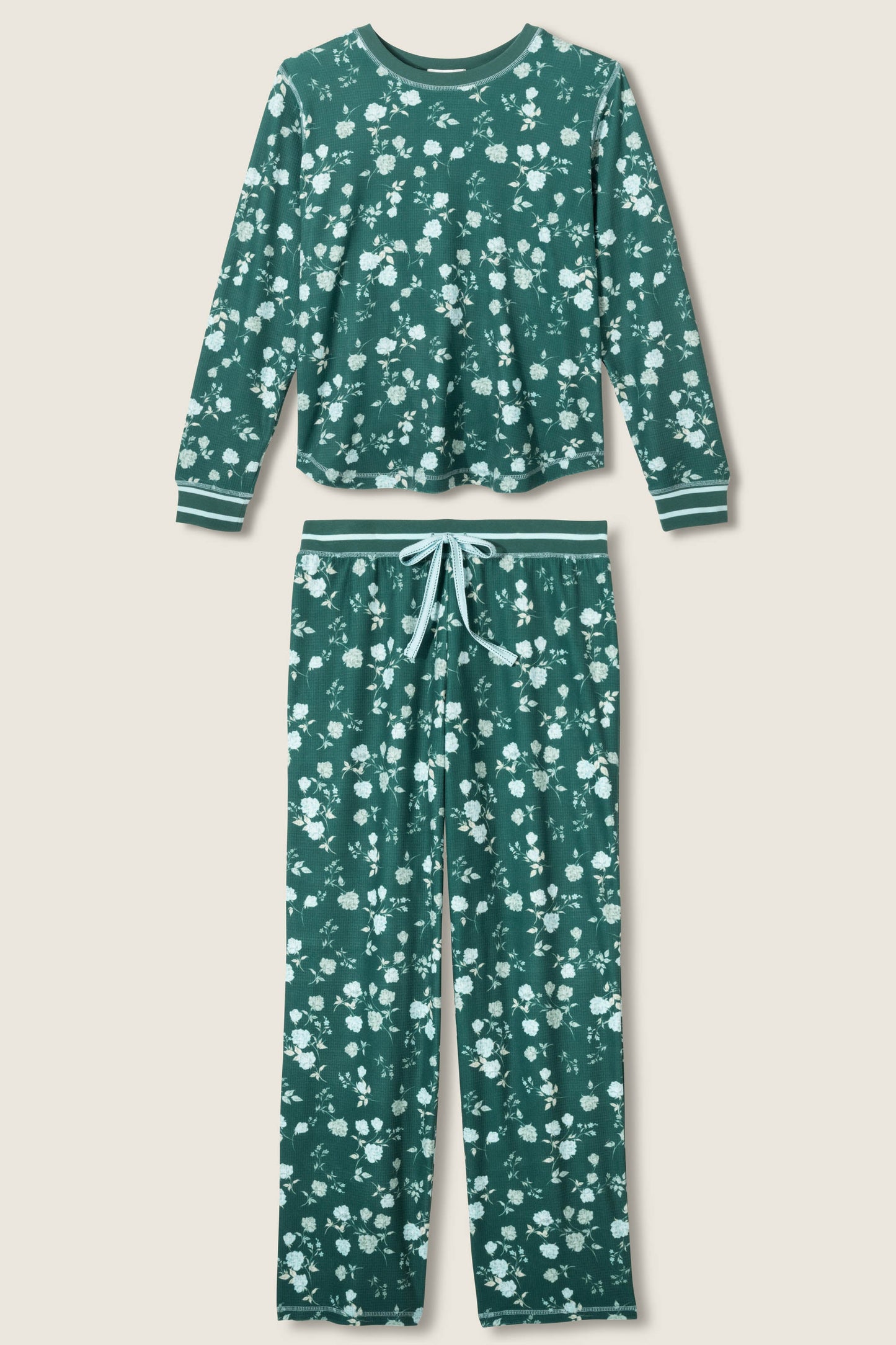 Winter Wonderland Floral Print Velour Pants Set