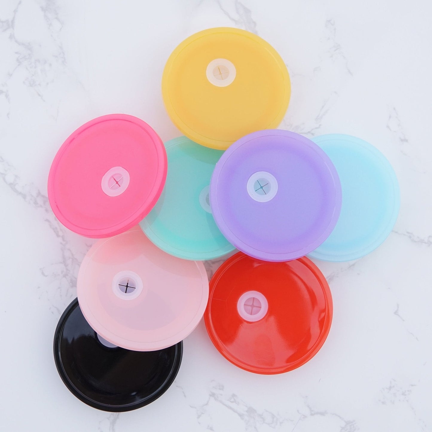 Acrylic Color Dishwasher Safe Lids