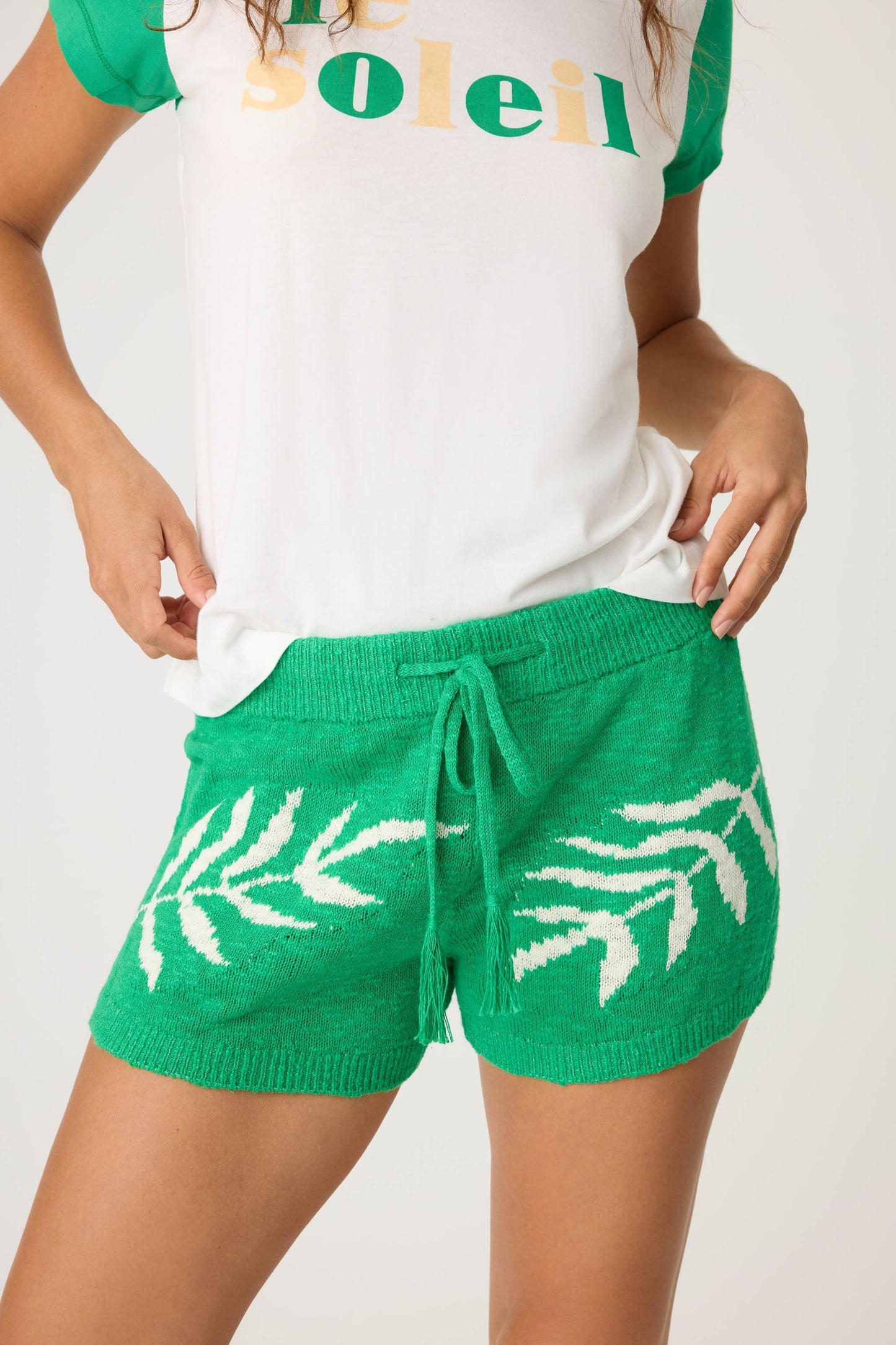 Beachcomber Leaf Print Shorts