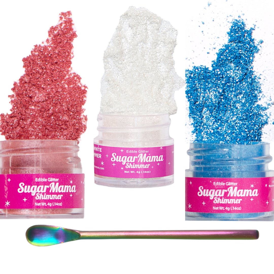 Stars & Stripes Gift Box- Red, White, & Blue - Sugar Mama Shimmer
