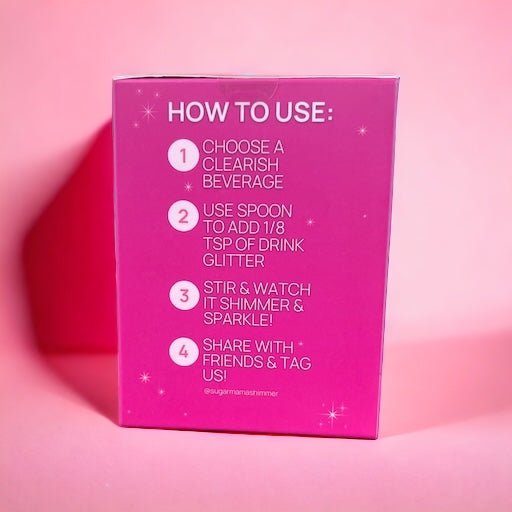 Tickled Pink Trio Gift Box- Pink, White, Gold - Sugar Mama Shimmer