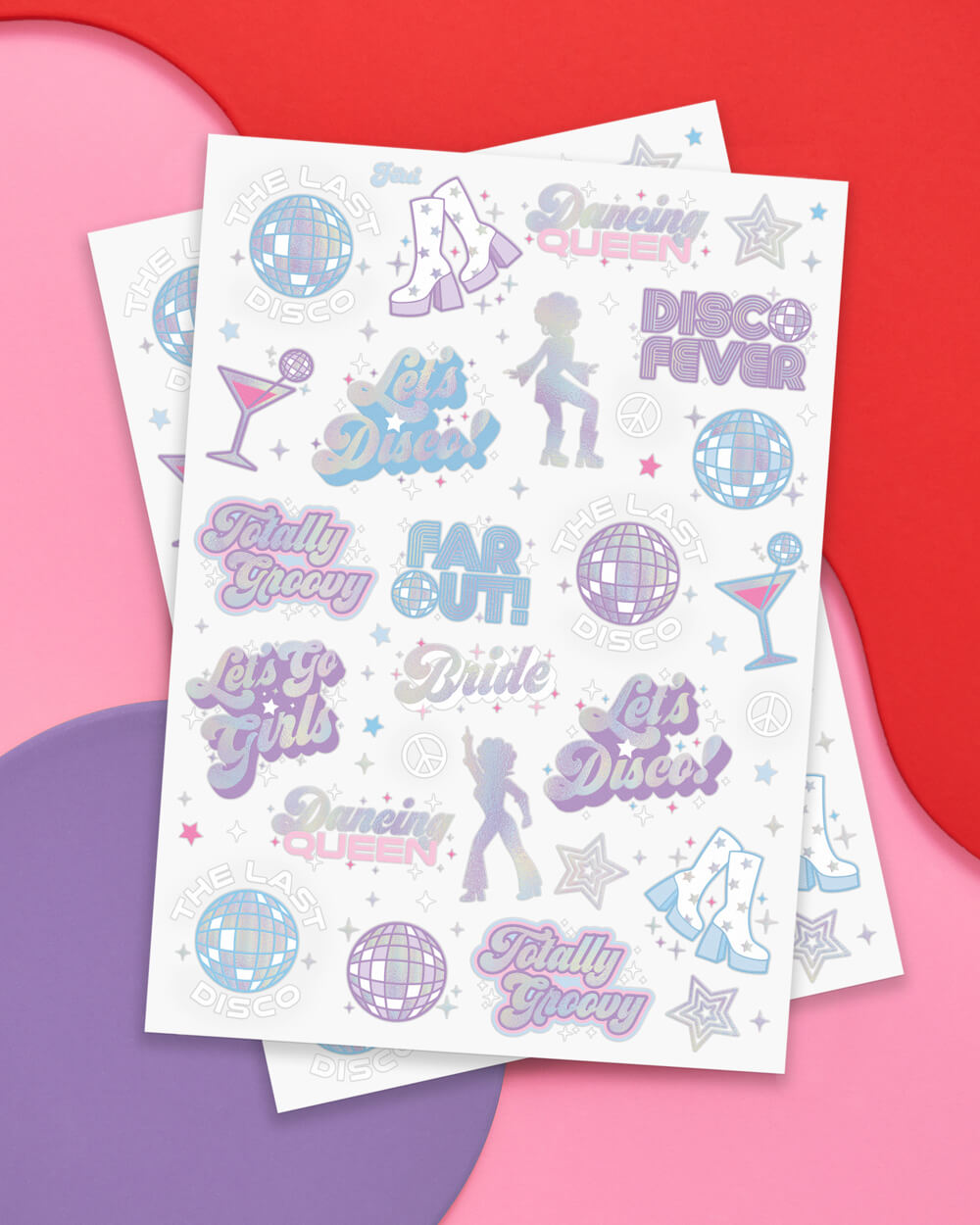 Last Disco Tats - 48 foil temporary tattoos