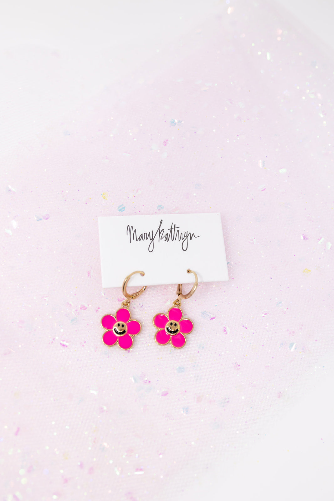 Flower Smiley Face Huggies
