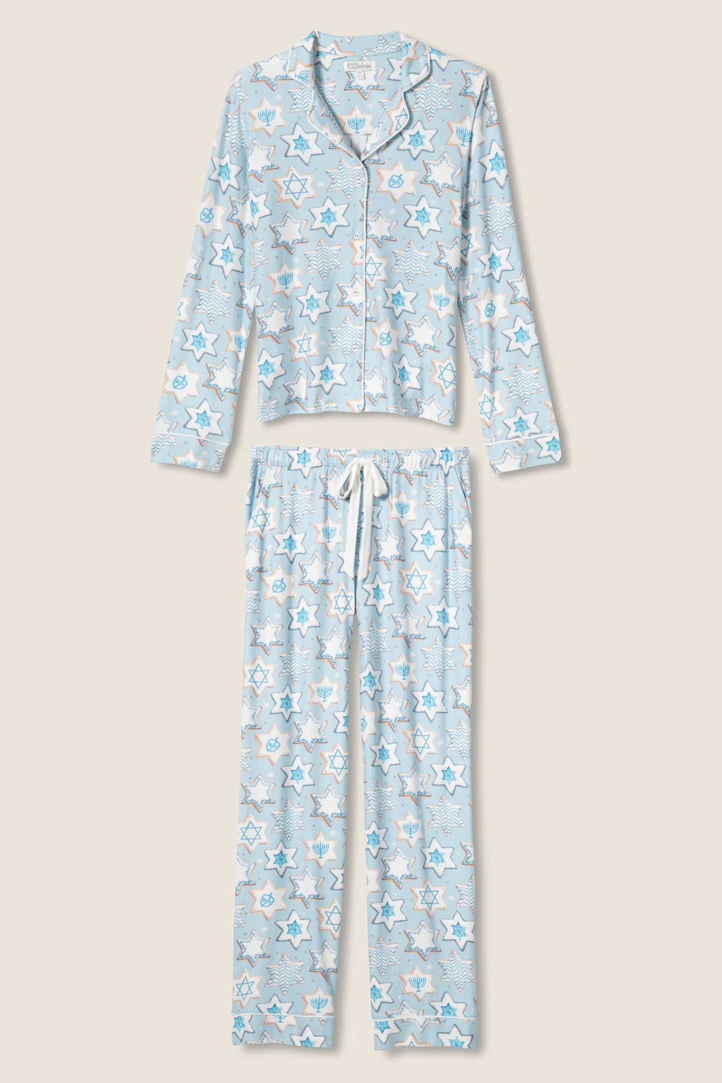 You Had Me At Shalom Cookie Print PJ Set