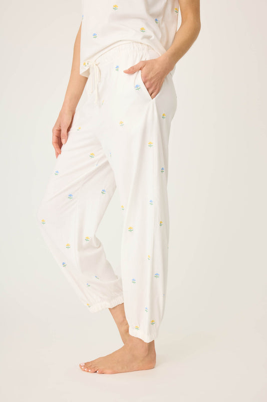 Dainty Daisy Banded Pants