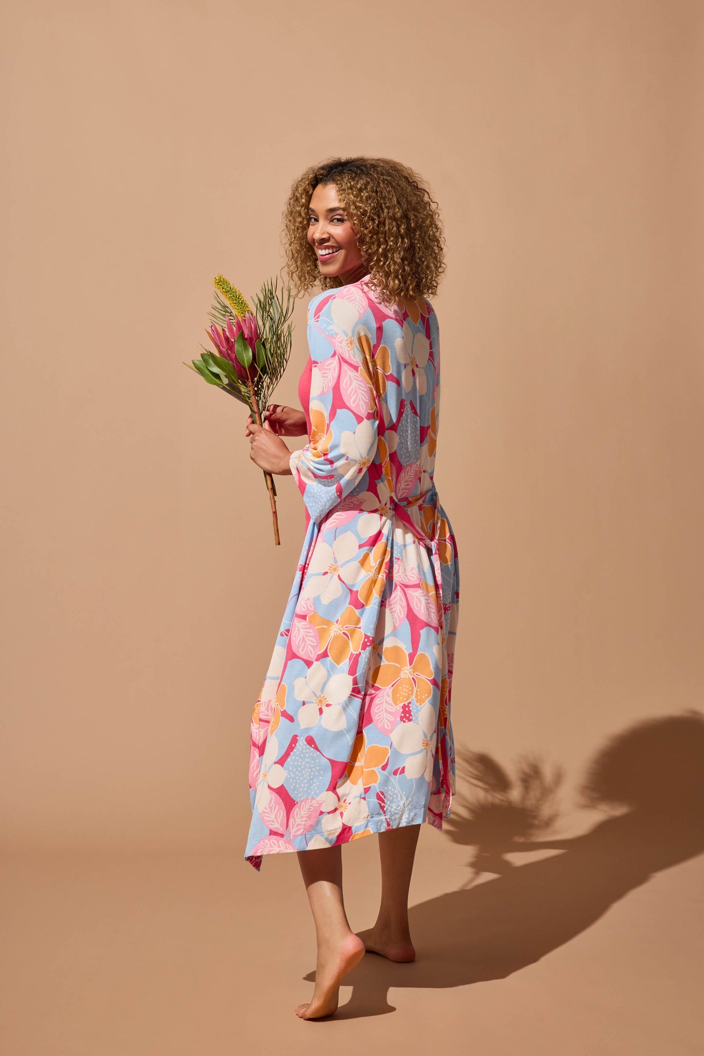 Tropical Dreams Floral Robe