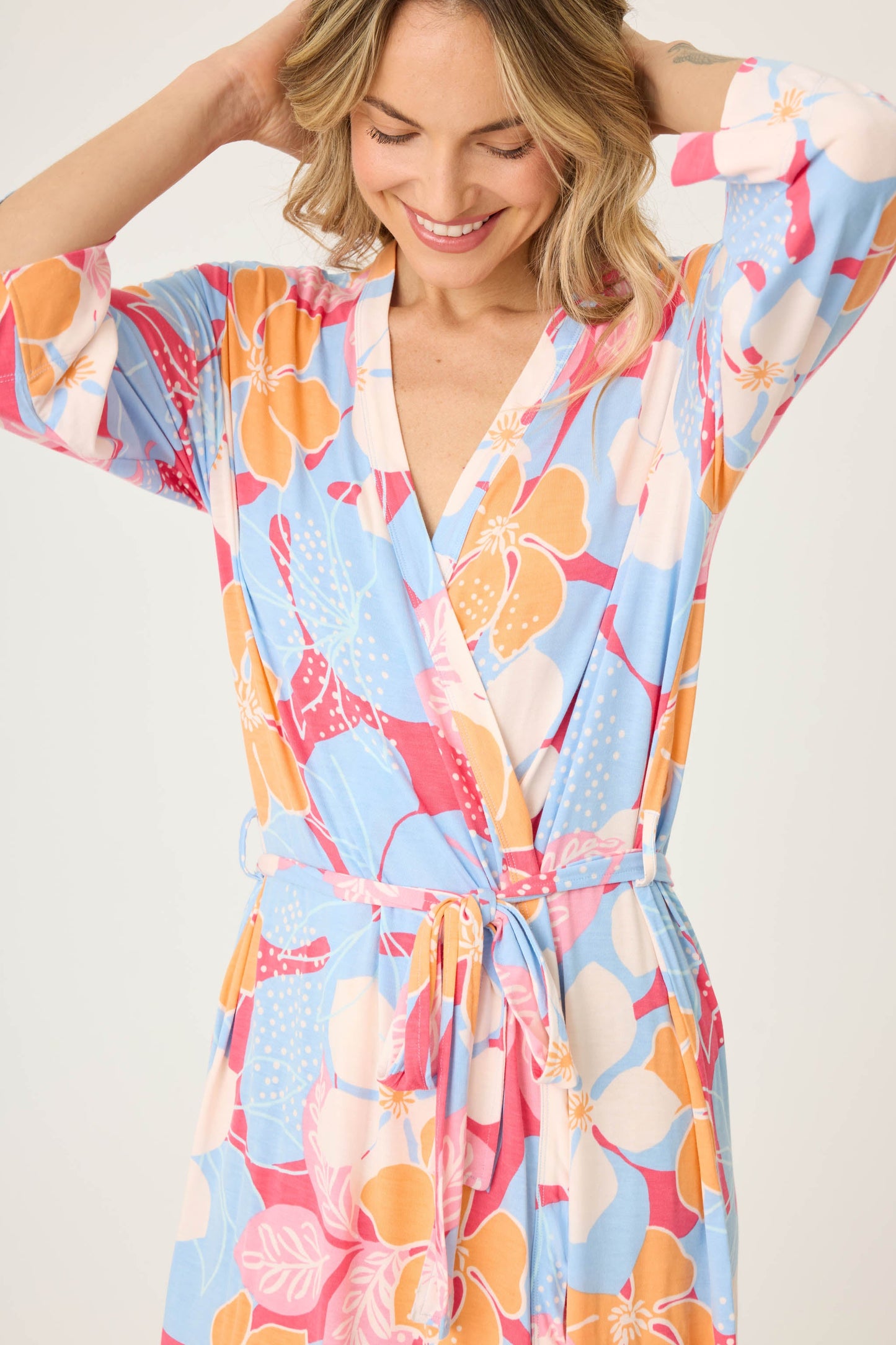 Tropical Dreams Floral Robe