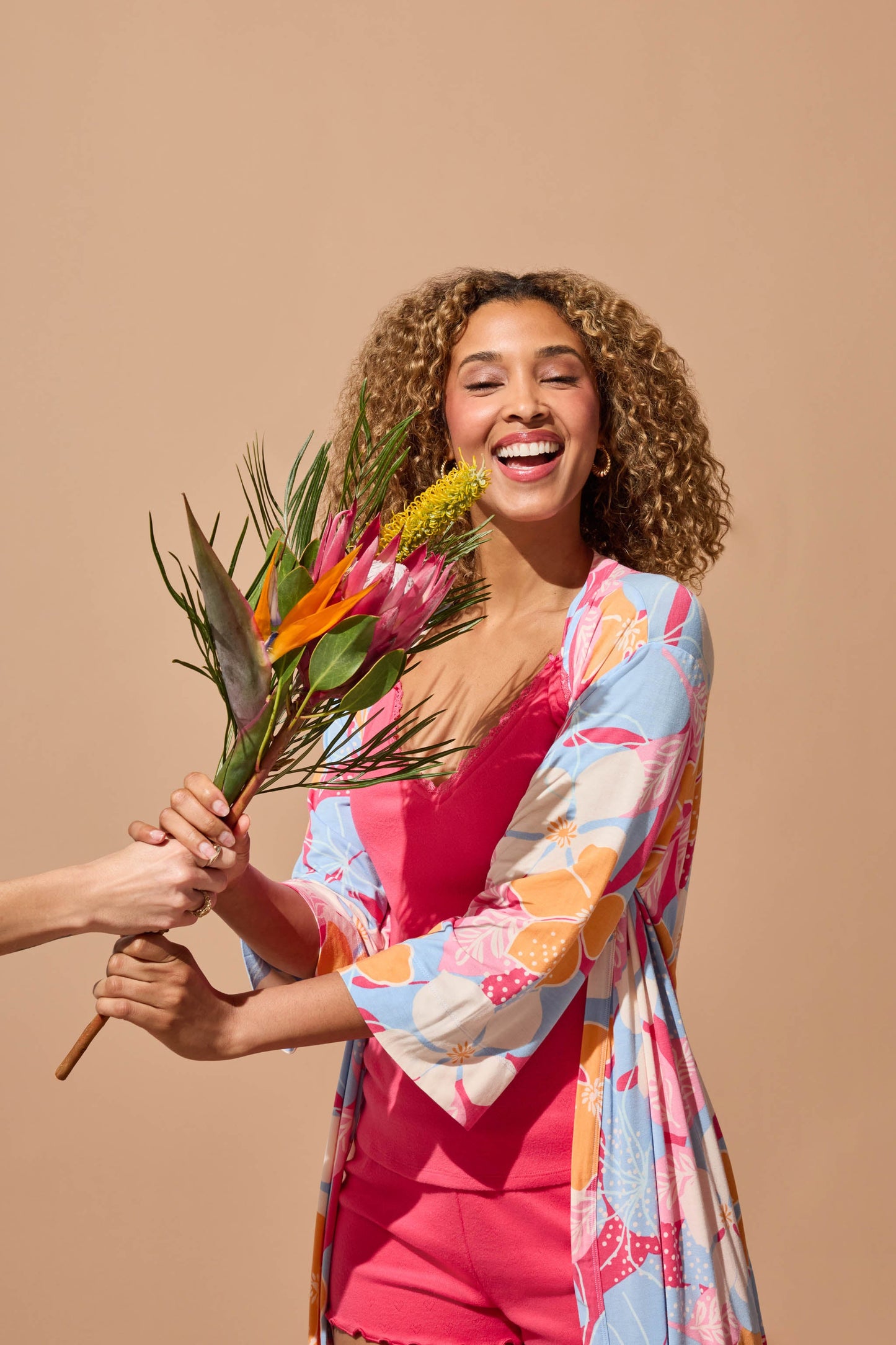 Tropical Dreams Floral Robe