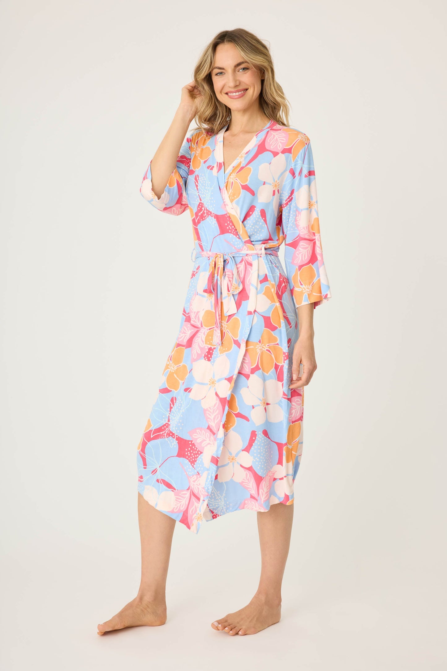 Tropical Dreams Floral Robe