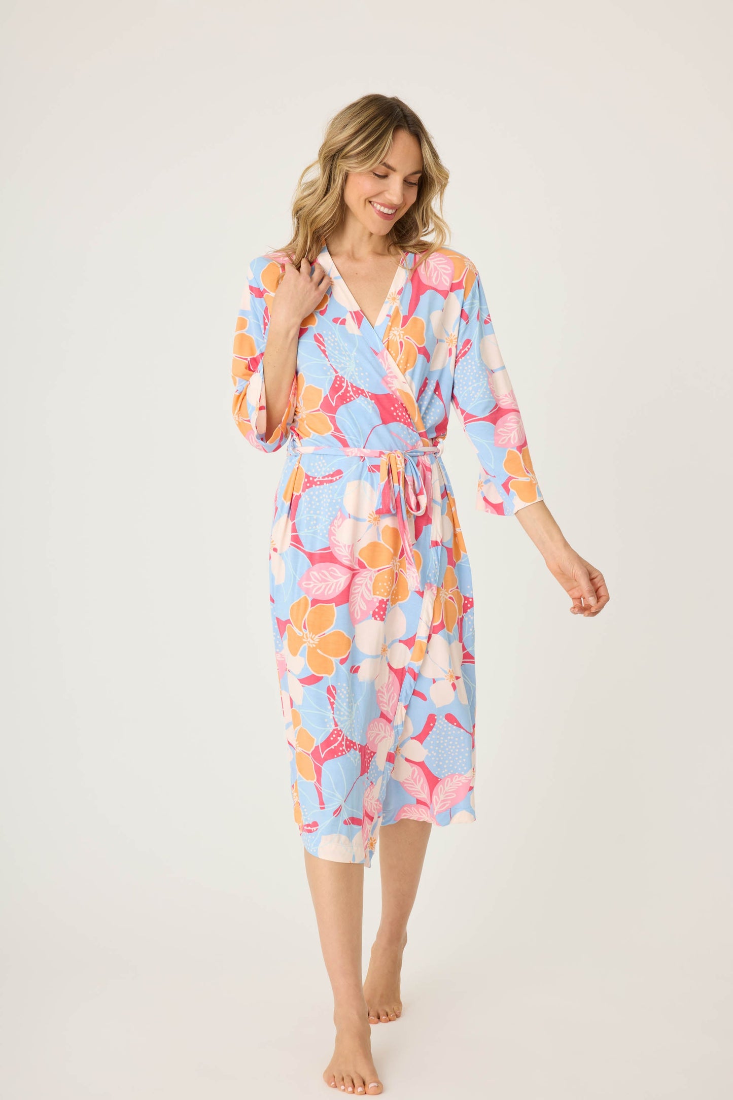 Tropical Dreams Floral Robe
