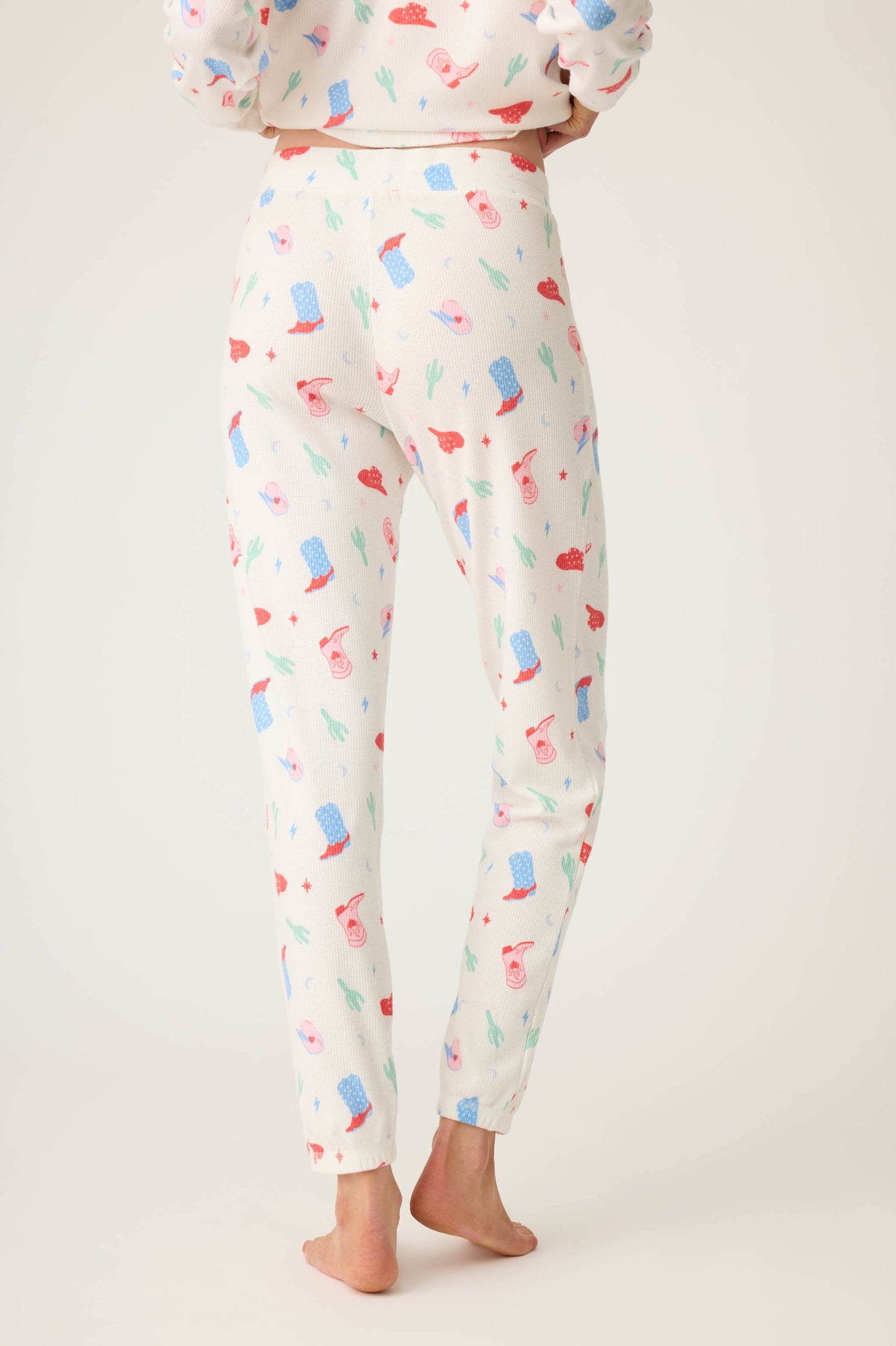 American Honey Cowboy Print Banded Pants