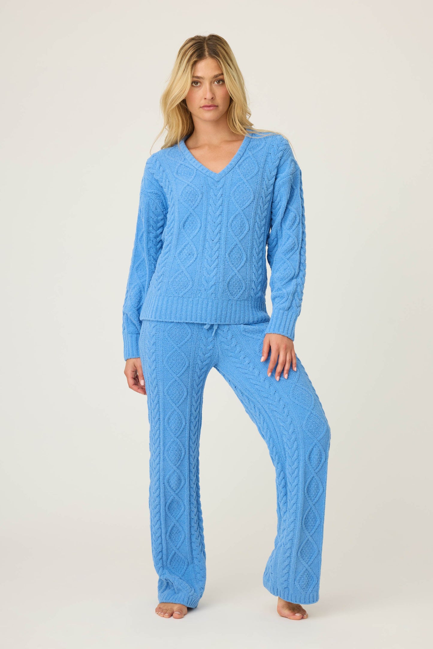 Chenille Cable Knit Lounge Set