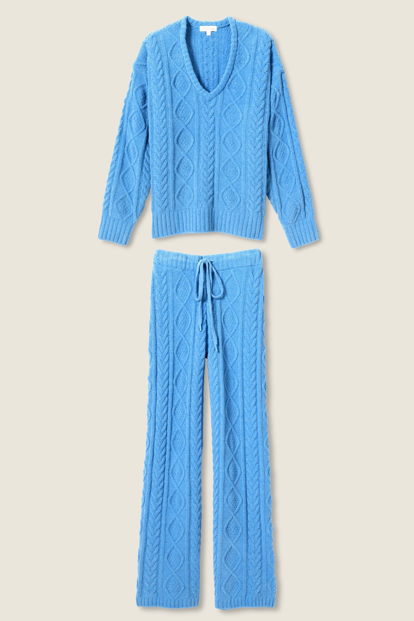 Chenille Cable Knit Lounge Set