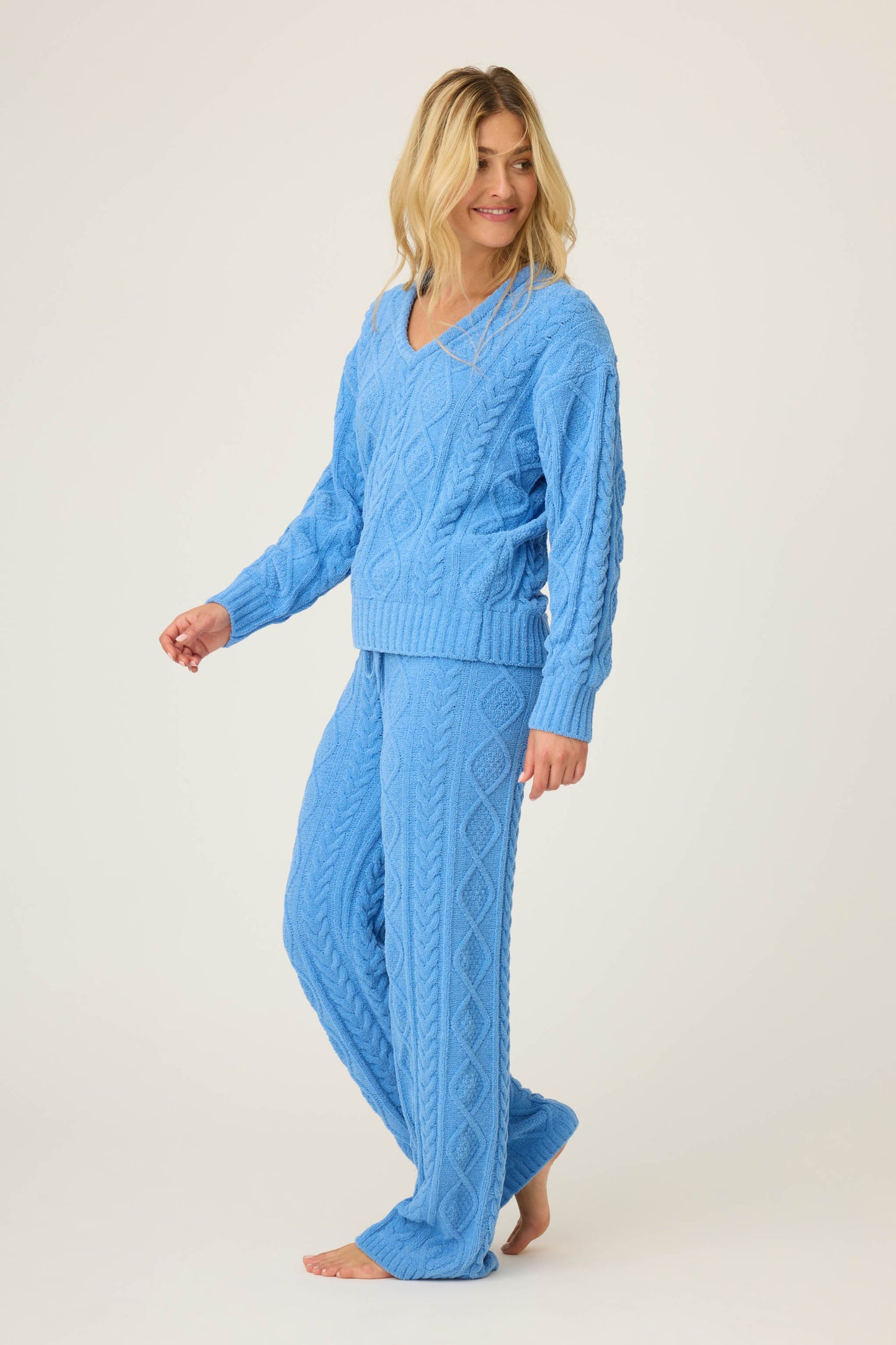Chenille Cable Knit Lounge Set