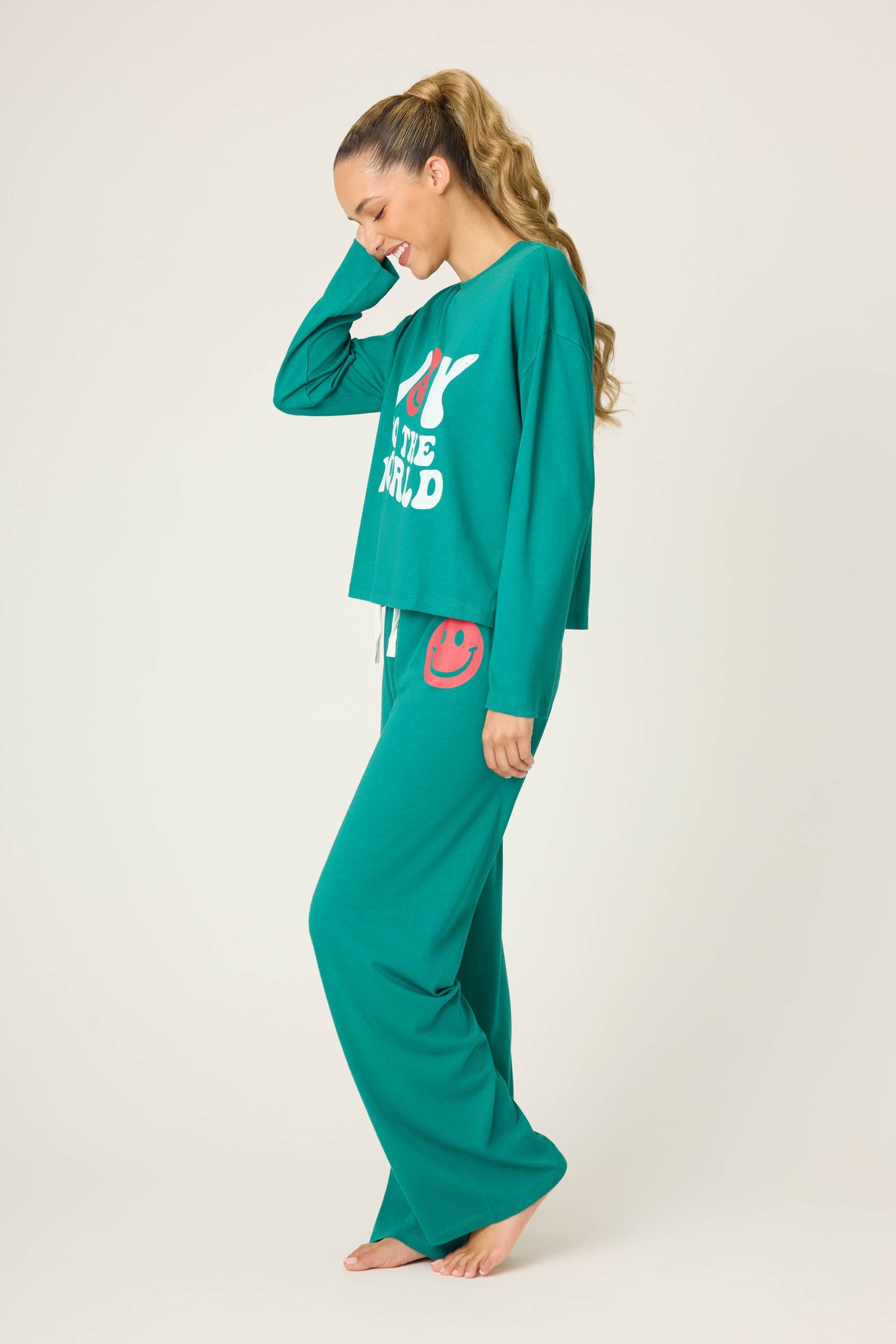 Joy to the World Long Sleeve Lounge Set