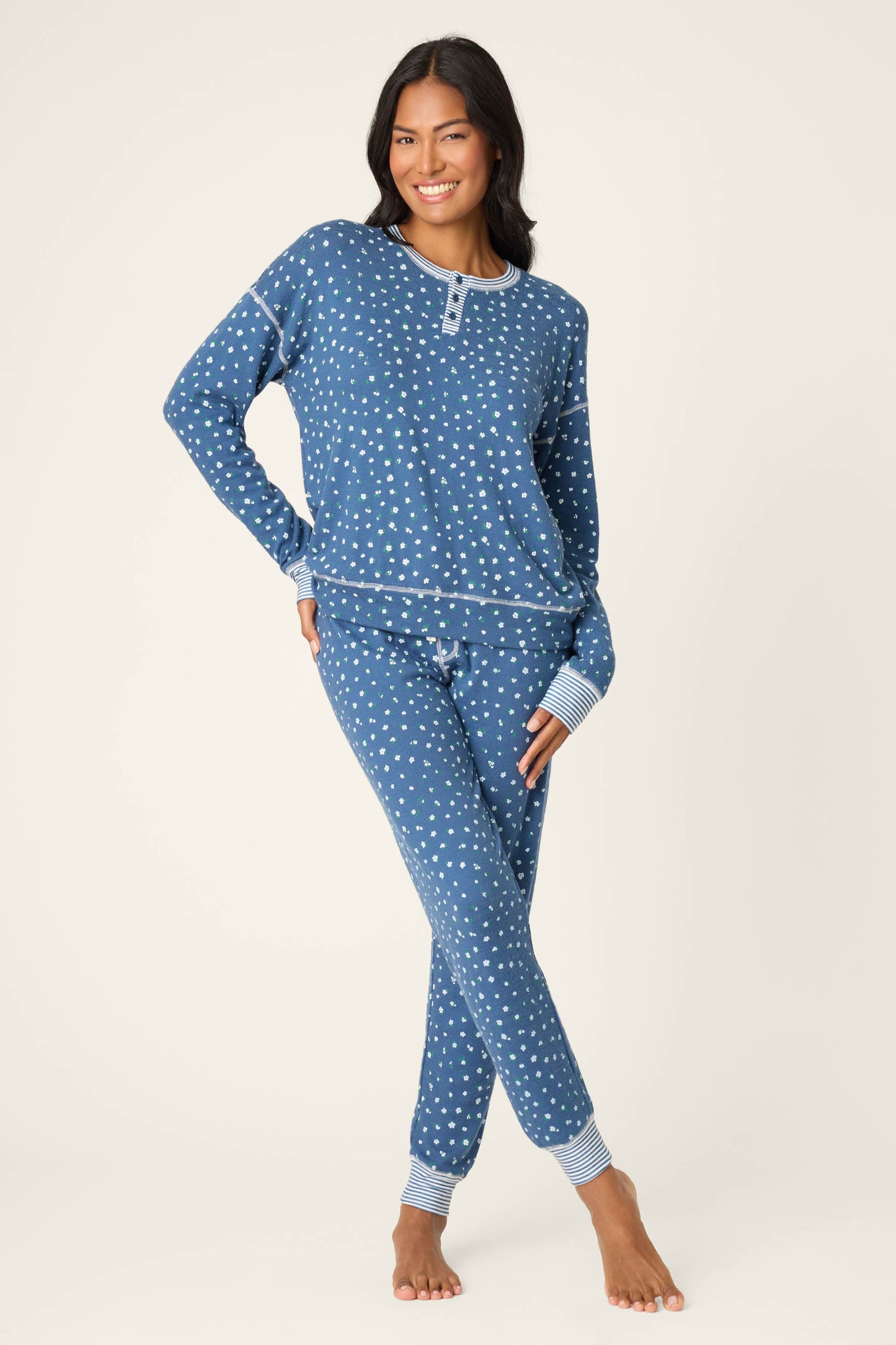 Cozy Life Ditsy Floral PJ Set