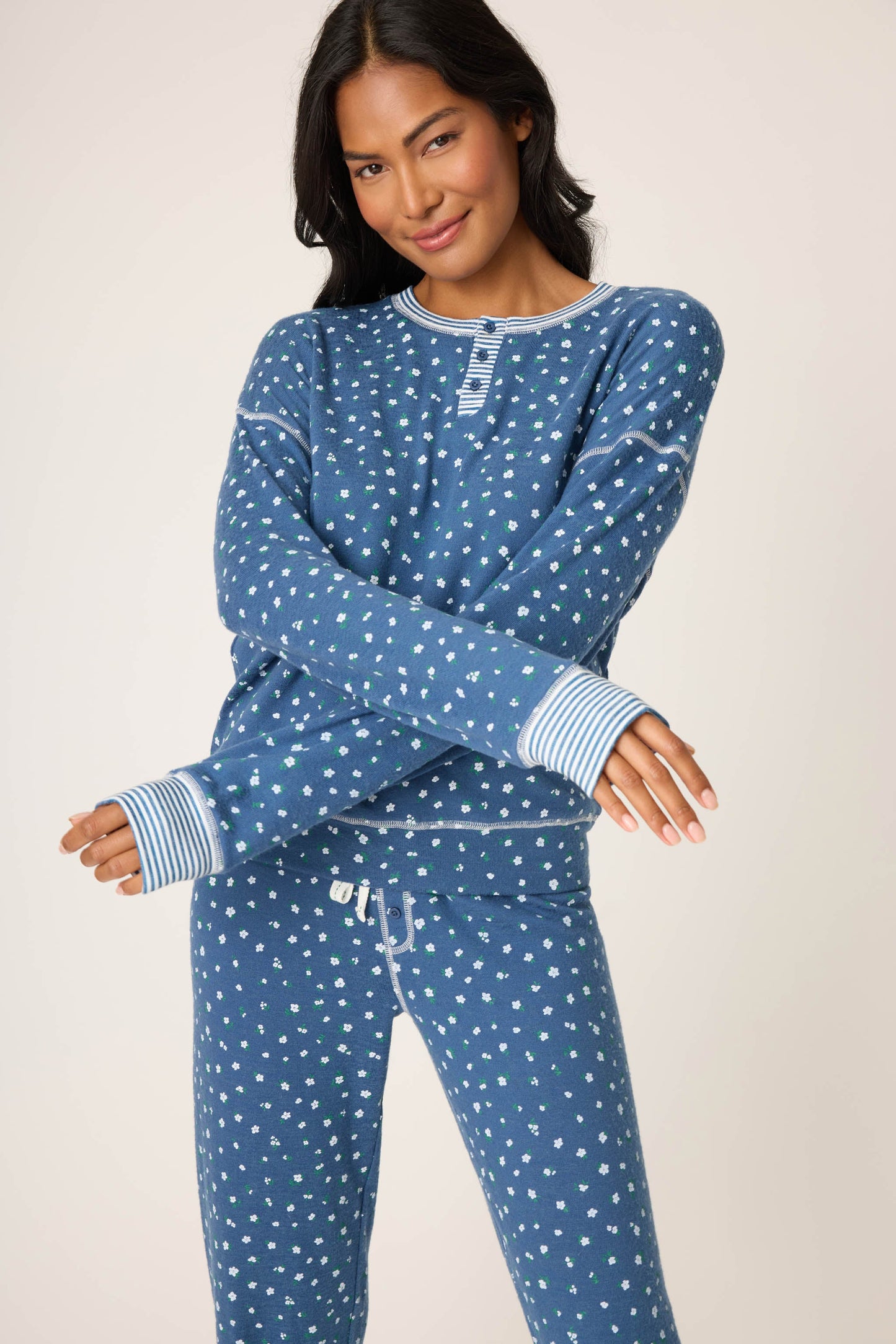 Cozy Life Ditsy Floral PJ Set
