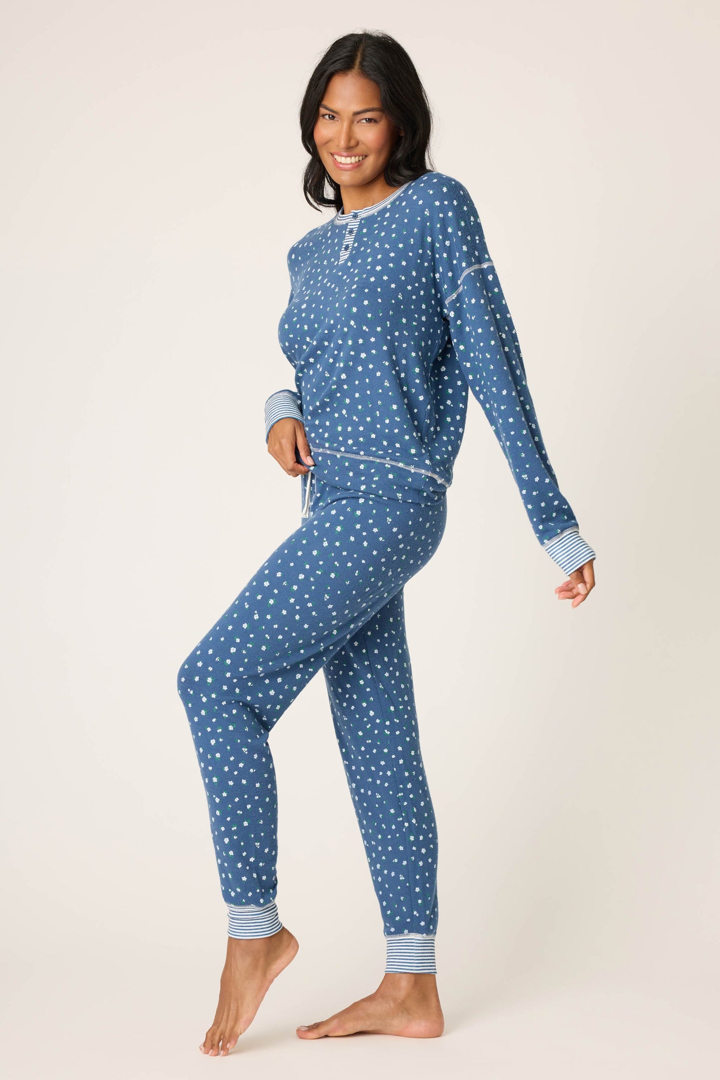 Cozy Life Ditsy Floral PJ Set