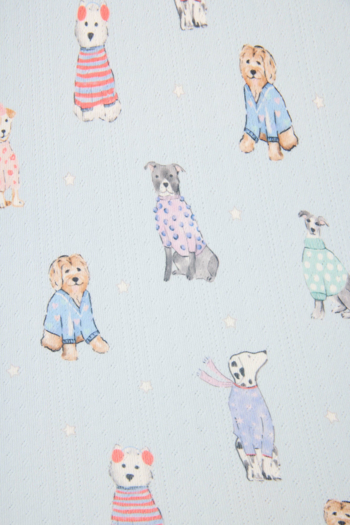 Doggone Cold Dog Print Plus Size Pointelle PJ Set