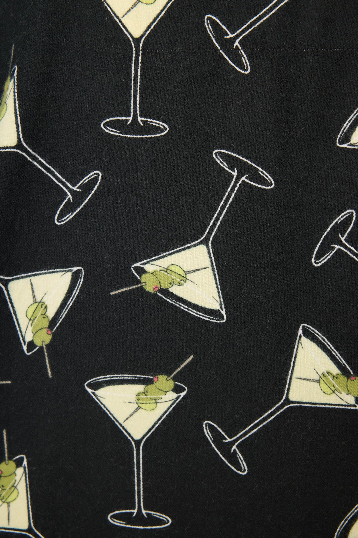 Merrier With A Martini 3-Piece Flannel PJ Set