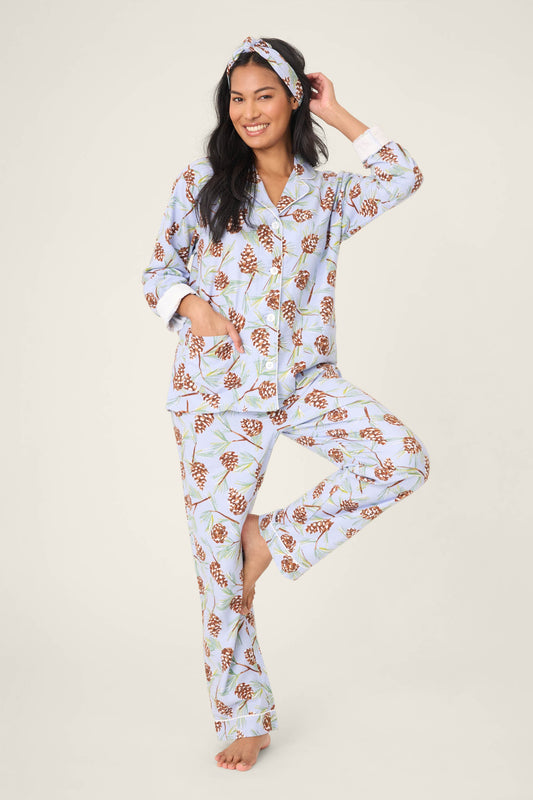 Feelin' Pine 3-Piece Winter Print Flannel PJ Set