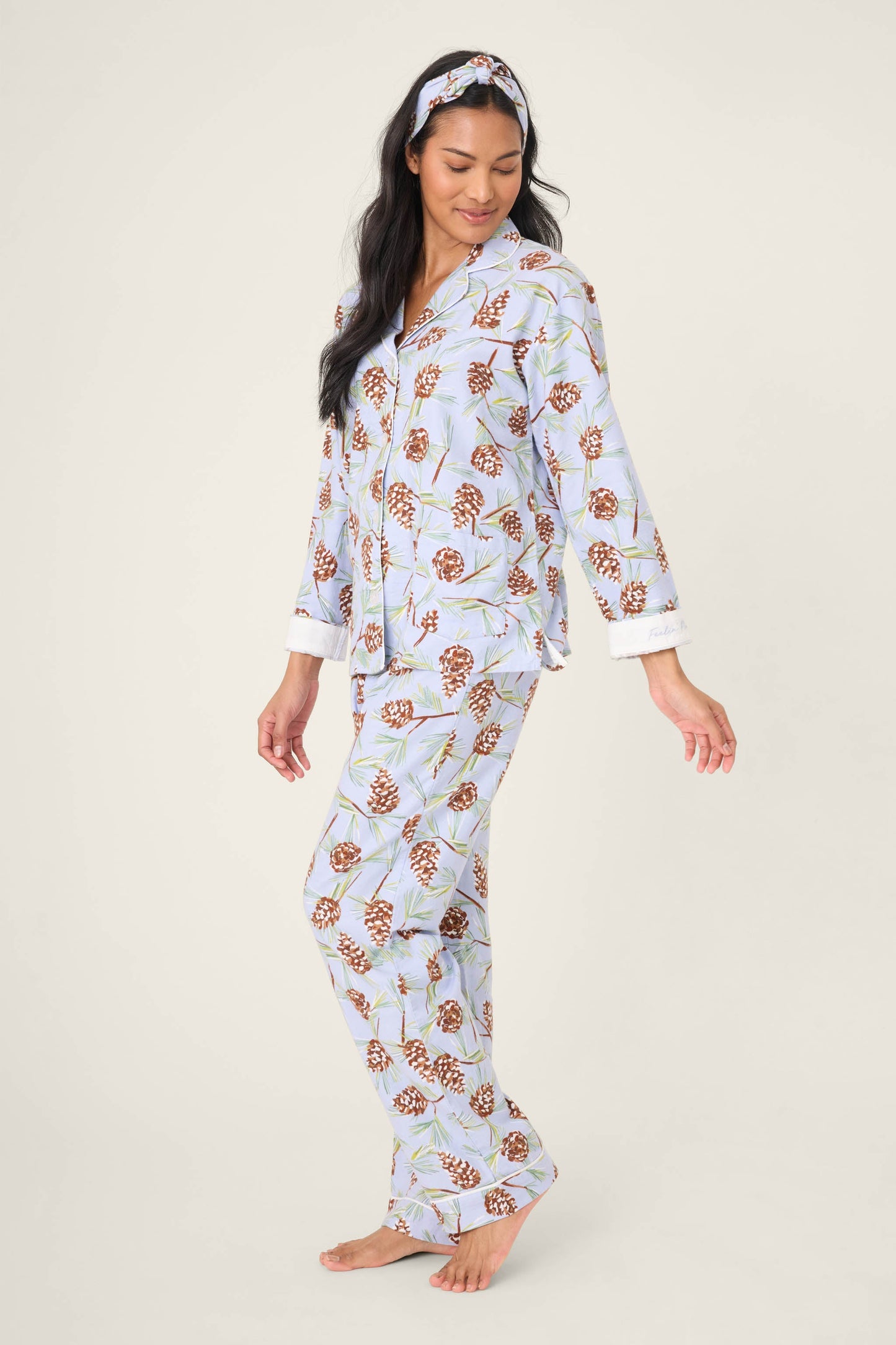 Feelin' Pine 3-Piece Winter Print Flannel PJ Set
