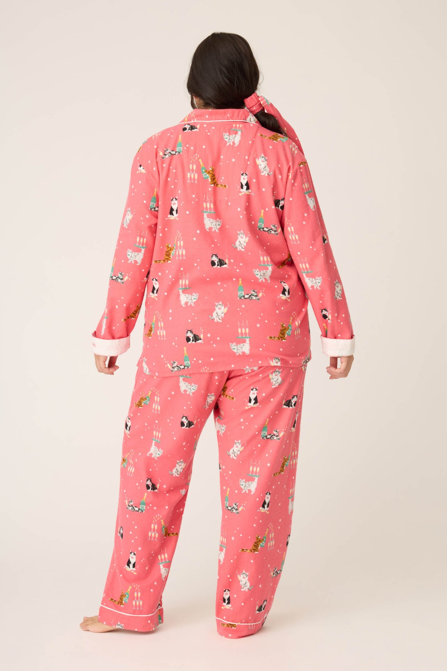Let's Get Fizzical 3-Piece Plus Size Flannel PJ Set