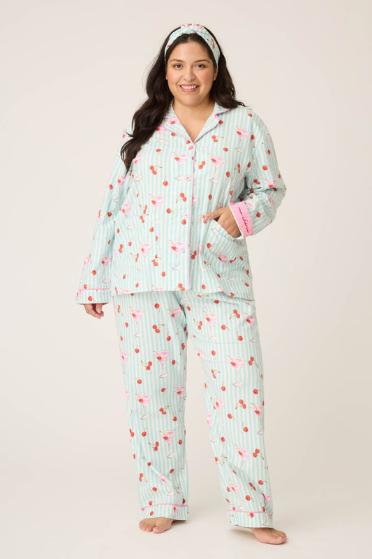 Ma Cherie 3-Piece Plus Size Flannel PJ Set
