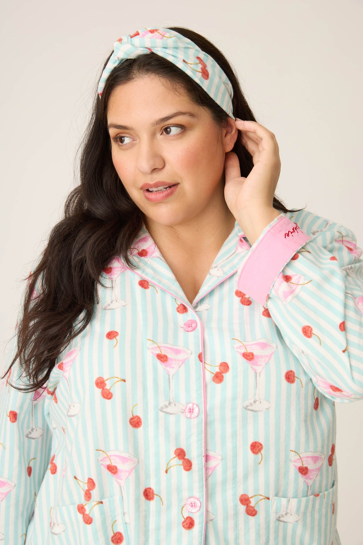 Ma Cherie 3-Piece Plus Size Flannel PJ Set