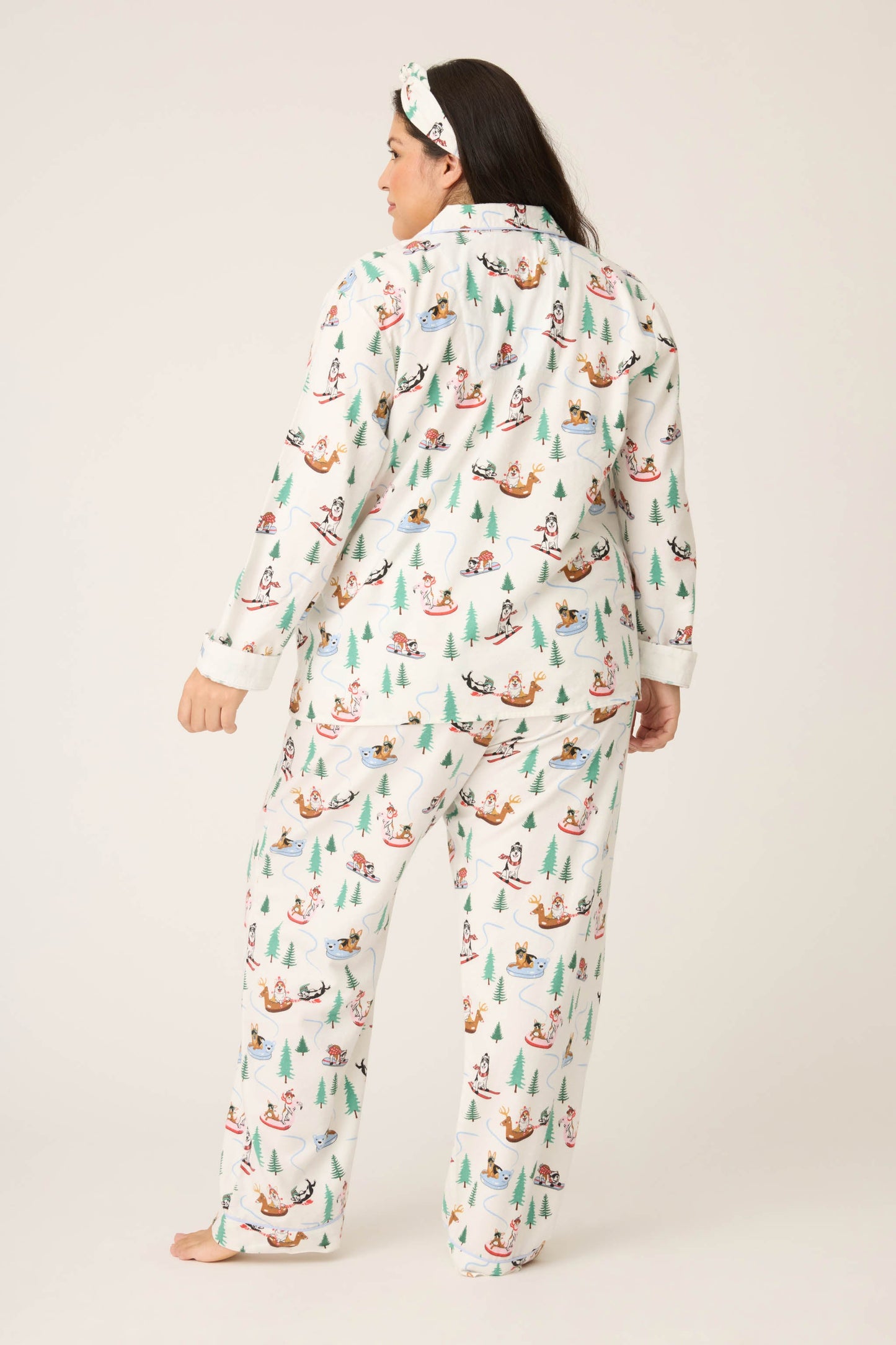 Sleigh All Day 3-Piece Plus Size Flannel PJ Set