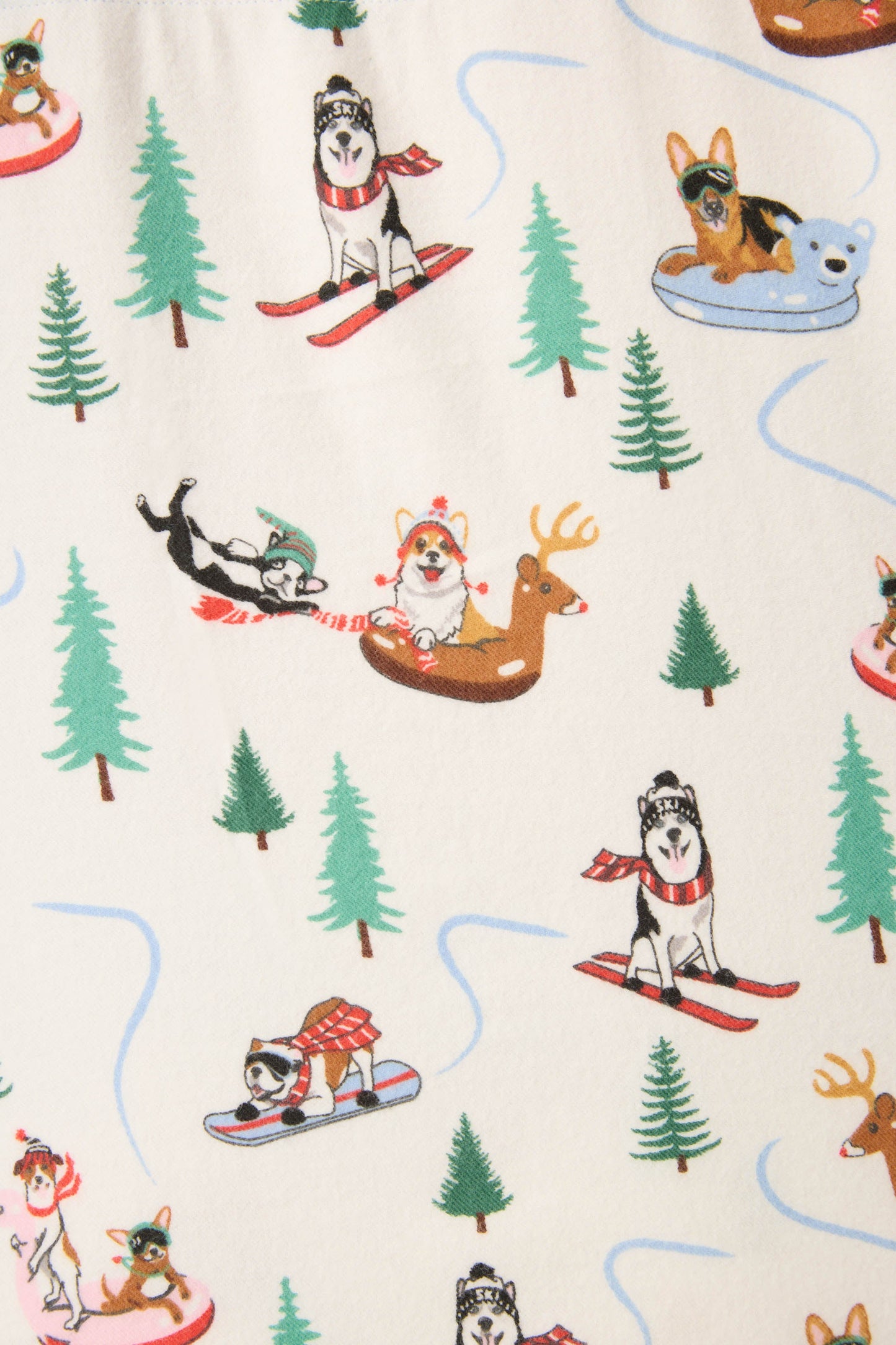 Sleigh All Day 3-Piece Plus Size Flannel PJ Set