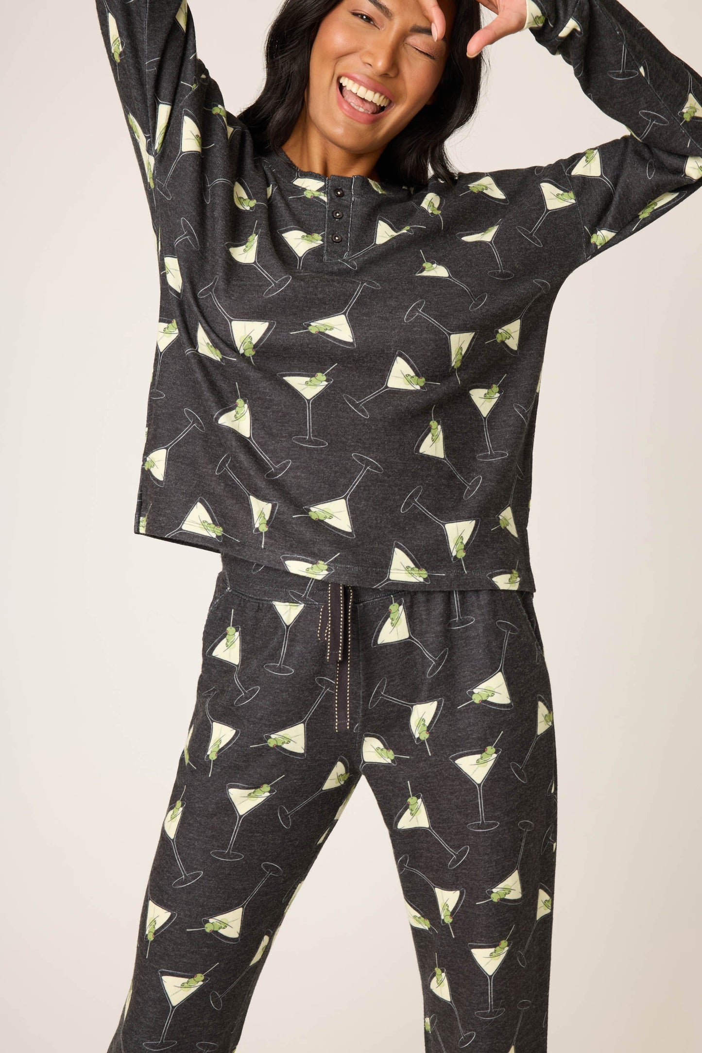 Merrier With A Martini PJ Set