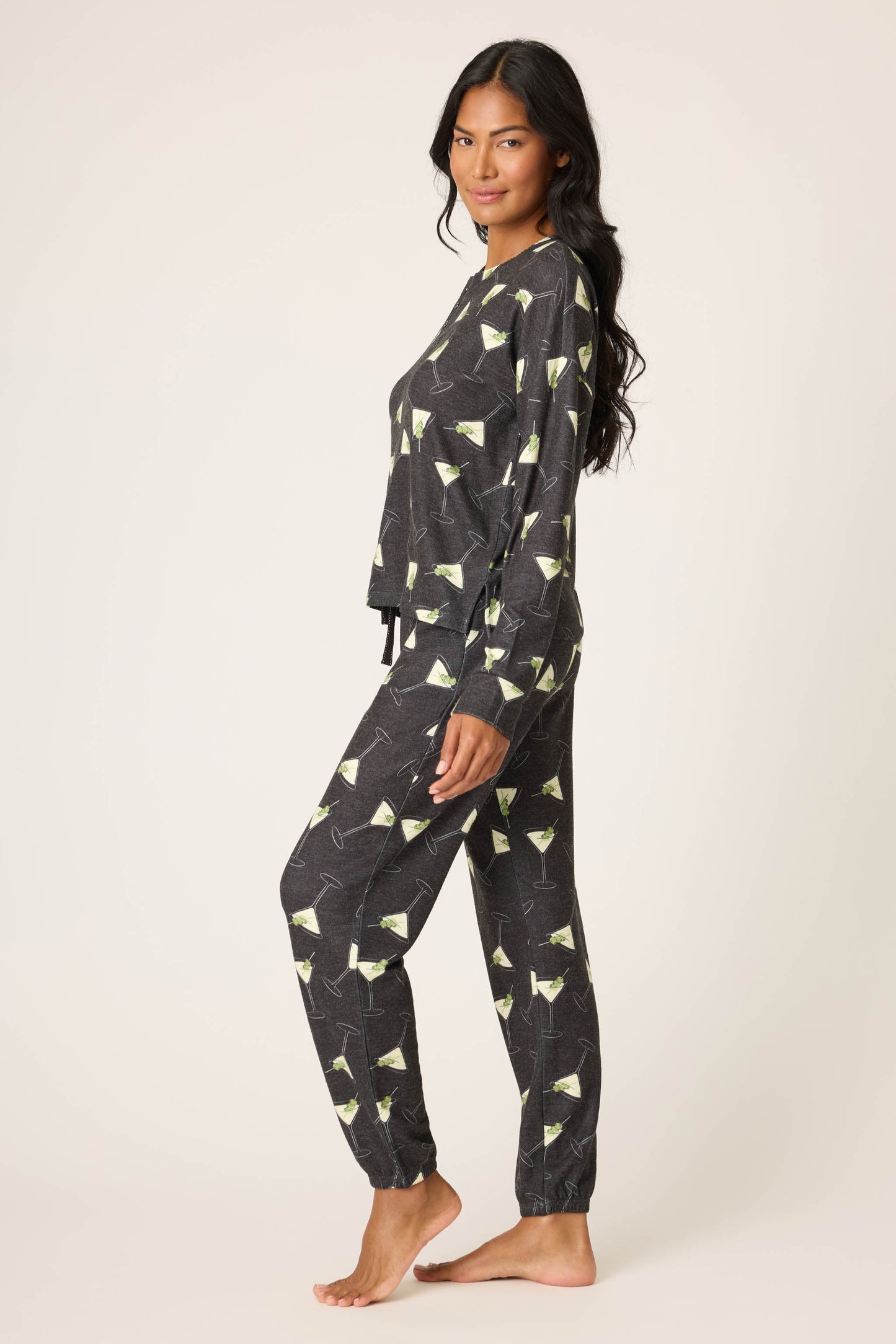 Merrier With A Martini PJ Set